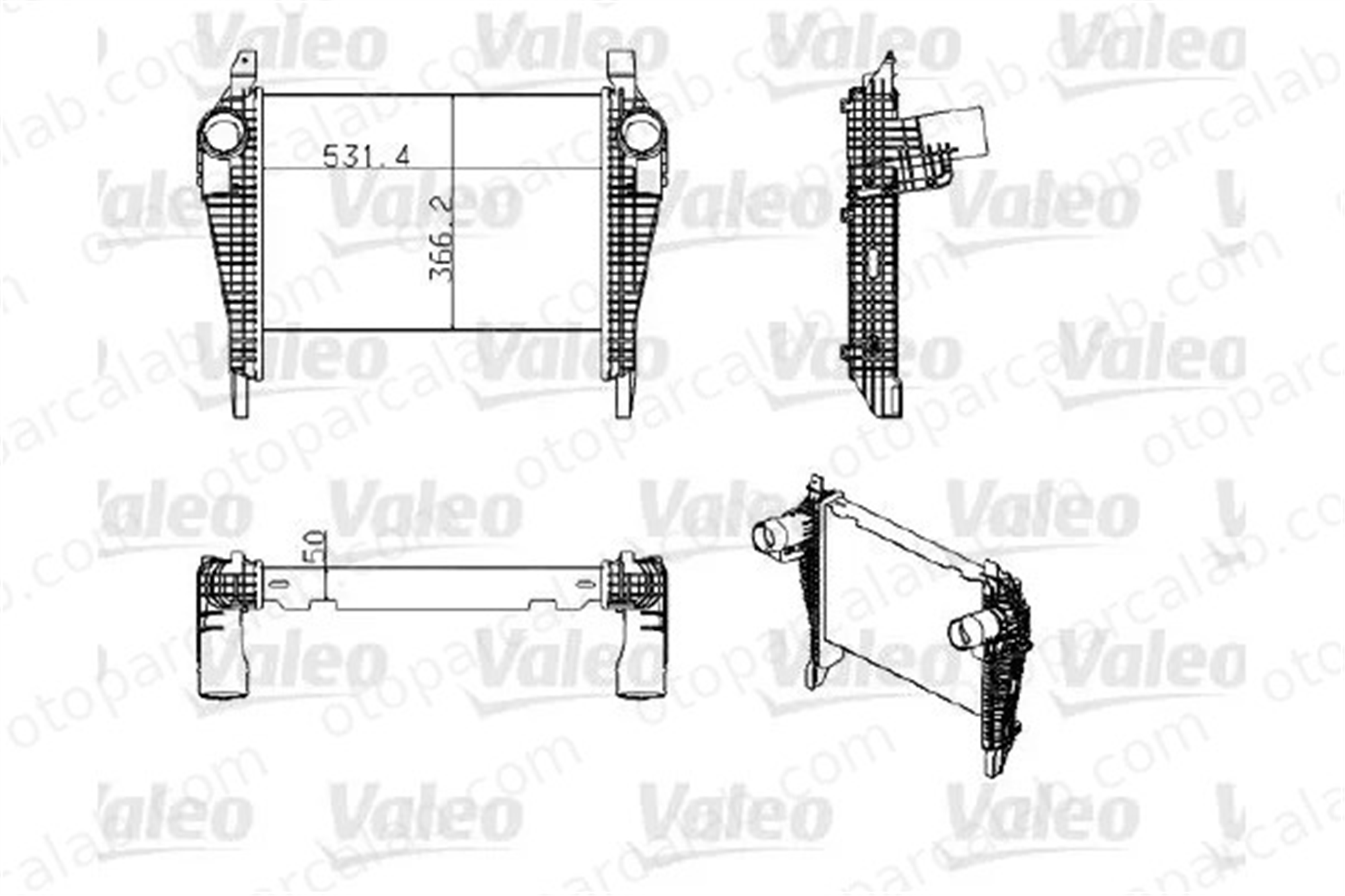 VALEO 818778 Turbo Radyatörü IVECO STRALIS II EUROCARGO V 500380659 504028468
