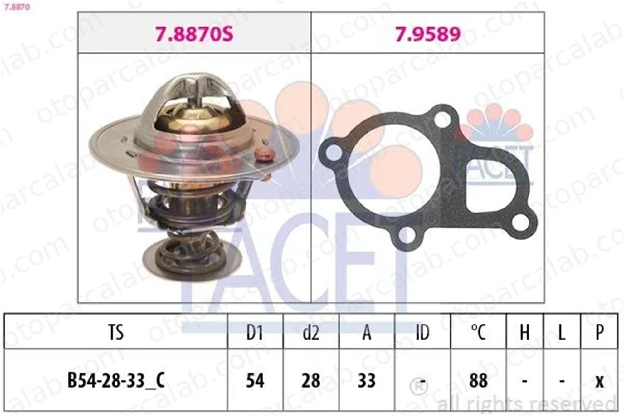 VALEO 820296 Termostat 88 °C KIA SPORTAGE III HYUNDAI ix35 2550026100 255002E000