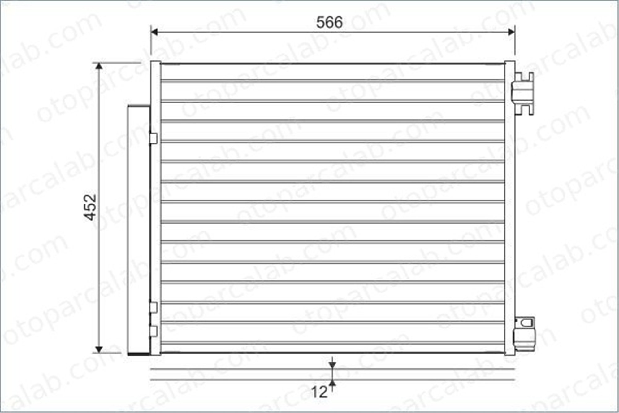VALEO 822569 Klima Radyatörü RENAULT MEGANE IV Hatchback MEGANE IV Grandtour 921008540R 921001829R