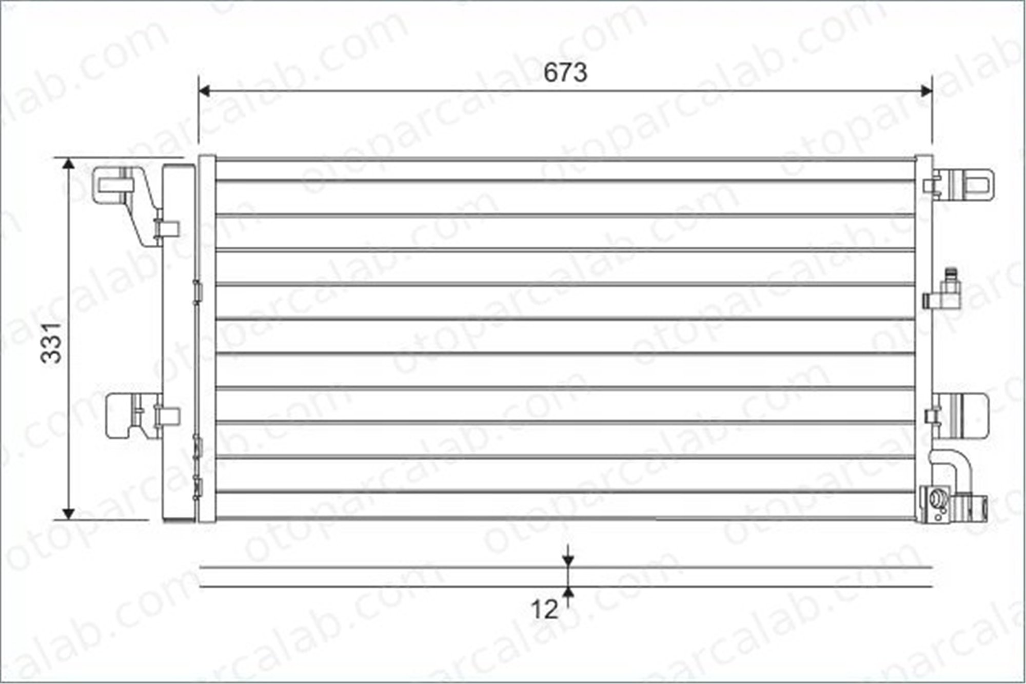 VALEO 822596 Klima Radyatörü AUDI A4 B9 A4 B9 Avant 8W0816421 8W0816421H
