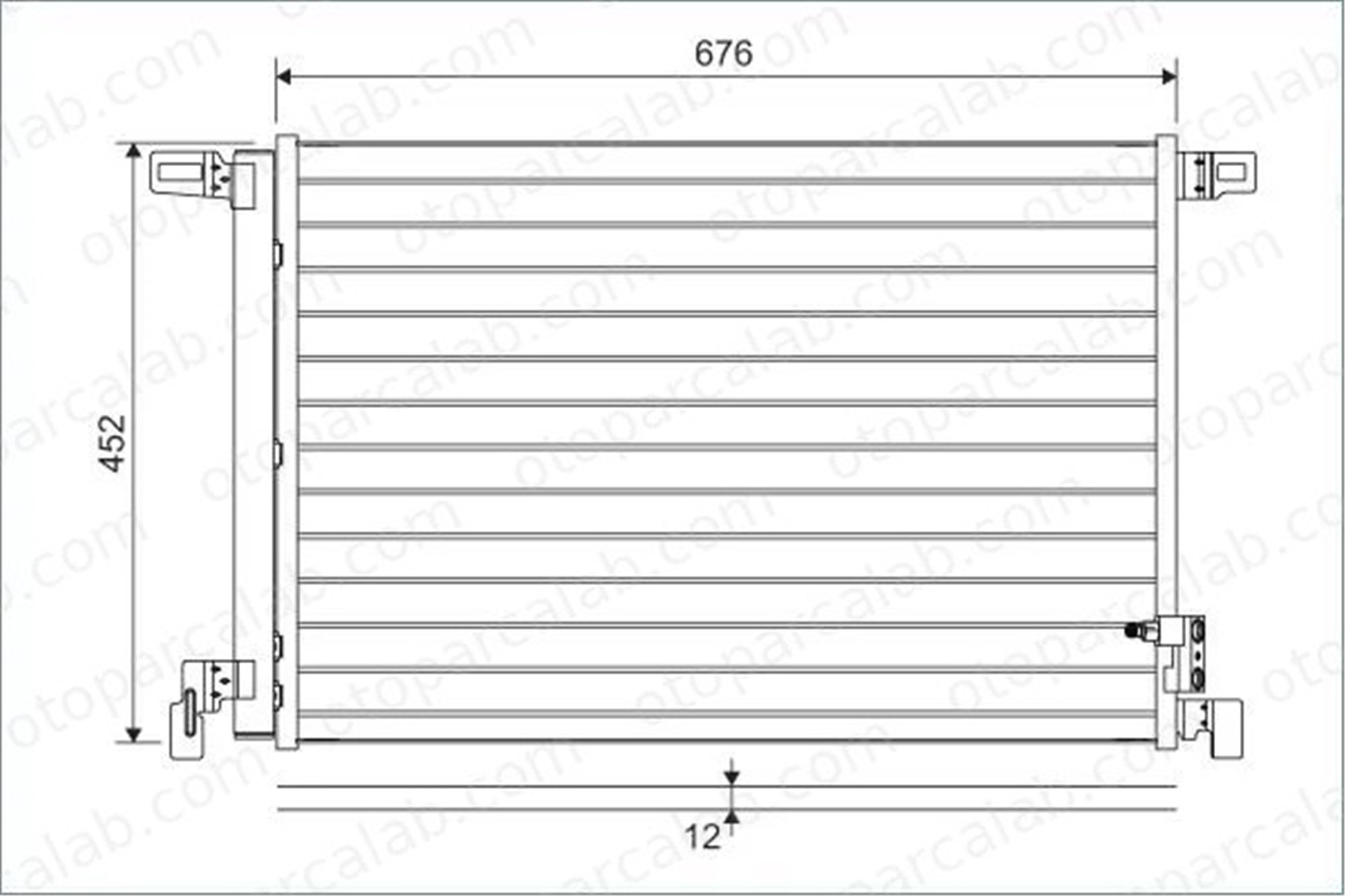 VALEO 822609 Klima Radyatörü AUDI Q7 A6 C8 4M0816421B 4K0816411H