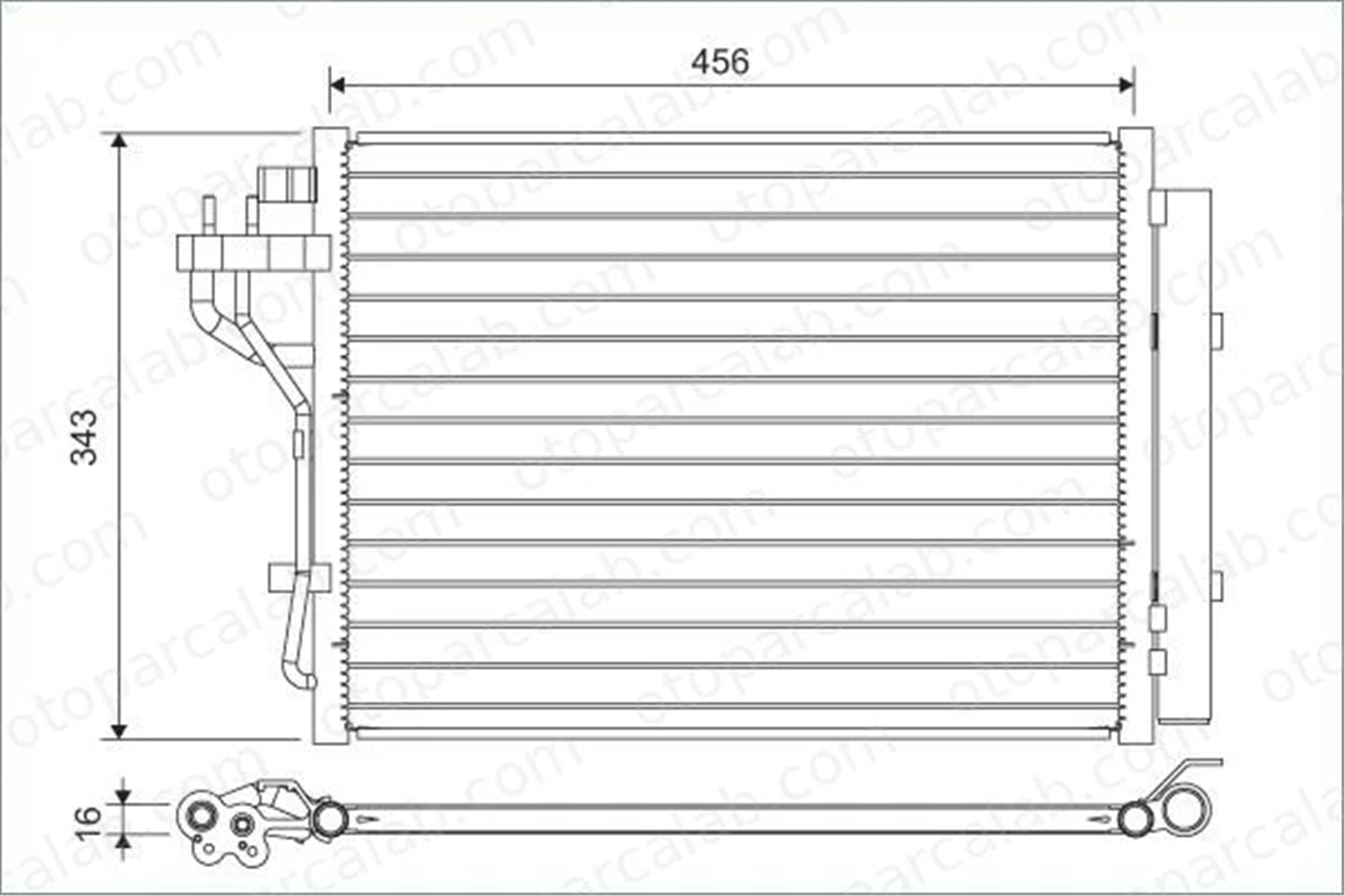 VALEO 822629 Klima Radyatörü HYUNDAI i10 II 97606B9001 97606B9000