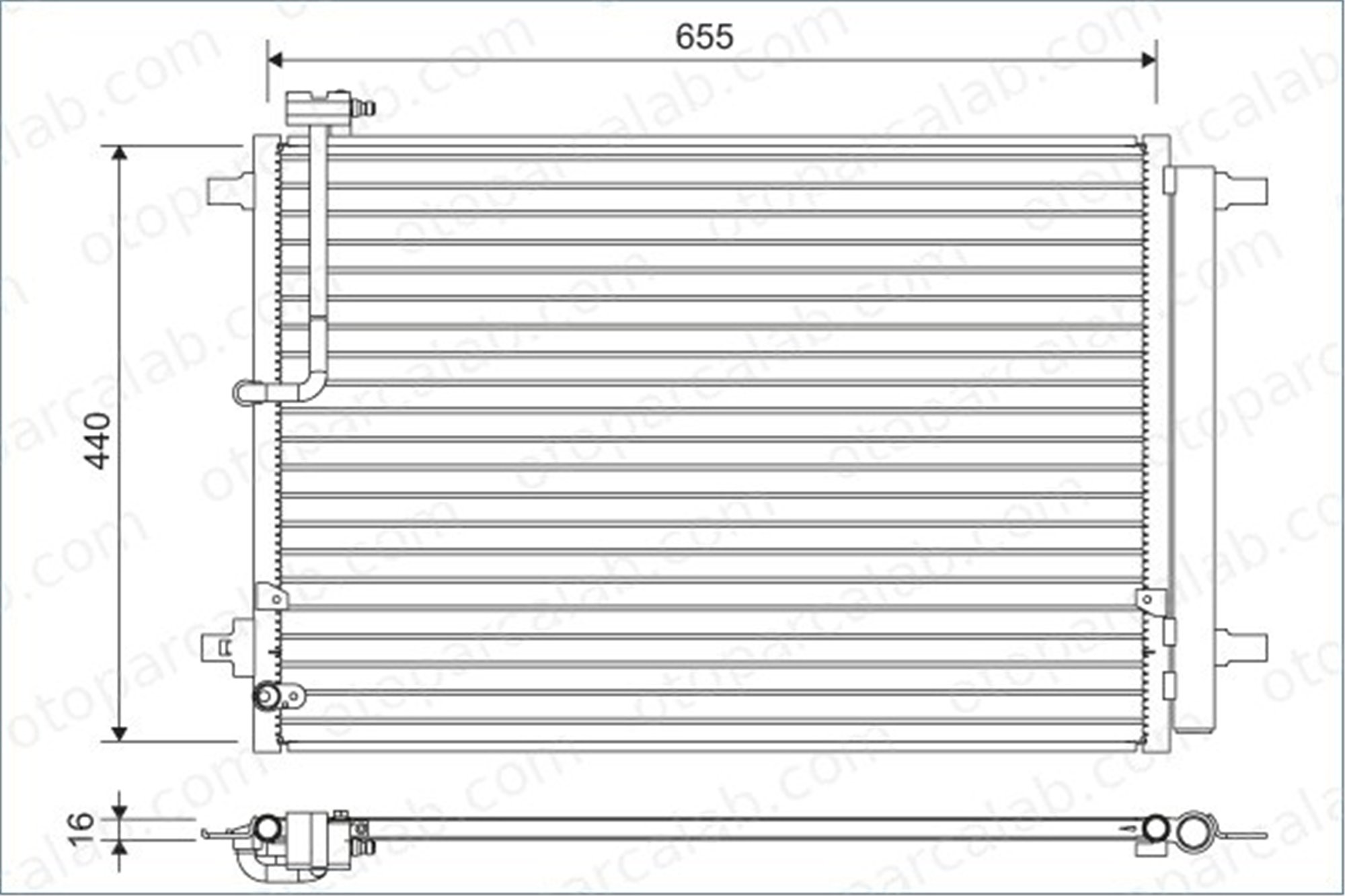 VALEO 822633 Klima Radyatörü AUDI A8 D4 BENTLEY MULSANNE 4H0260403D 4H0260403K
