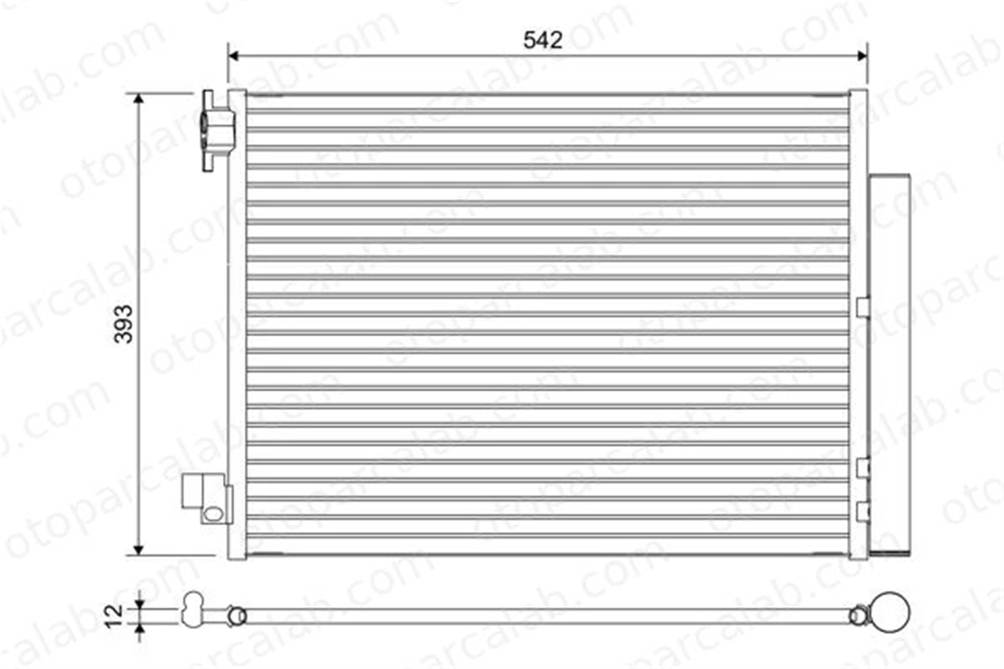 VALEO 822636 Klima Radyatörü DACIA DUSTER LODGY 4535000054 921001697R