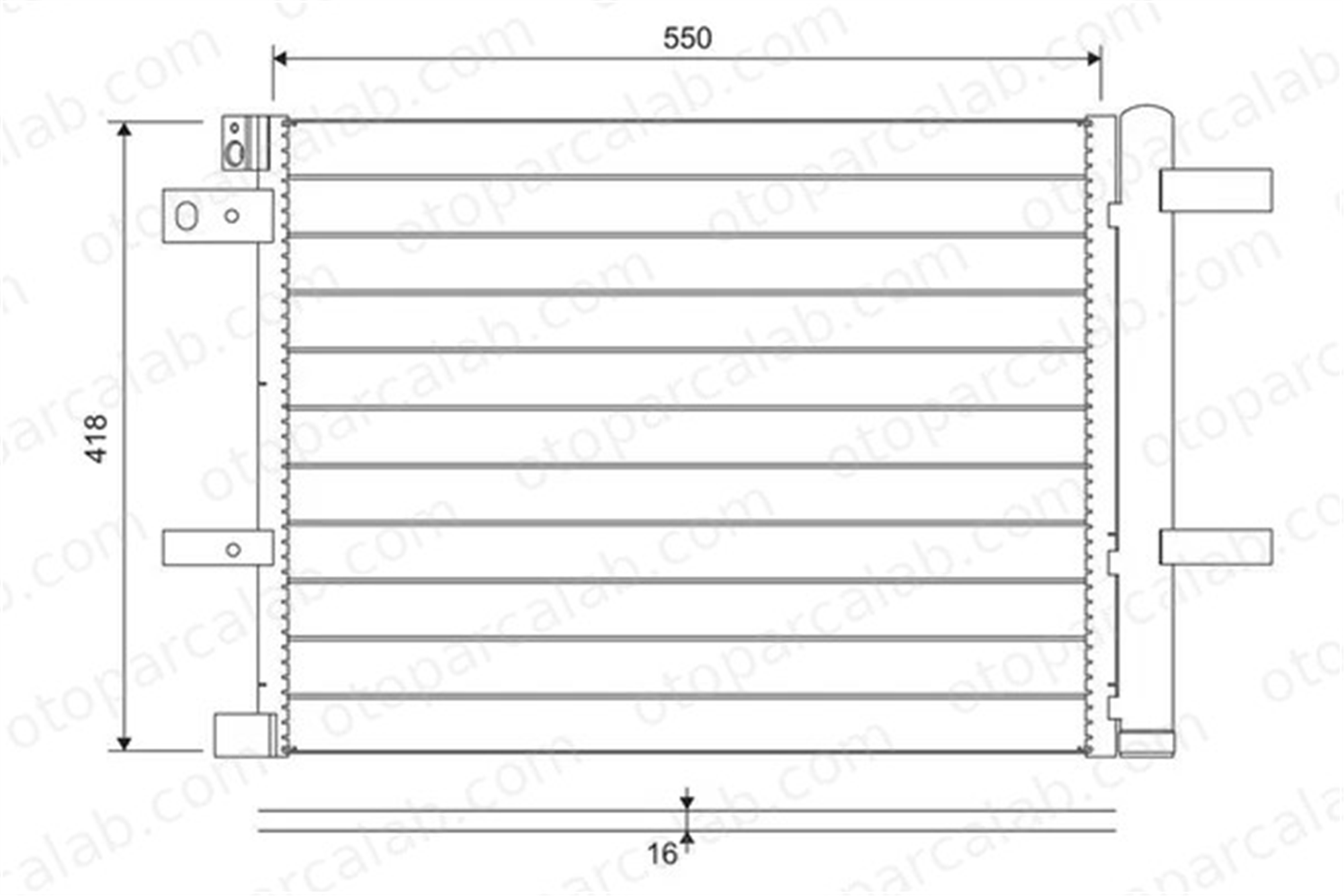 VALEO 822706 Klima Radyatörü PEUGEOT 5008 II CITROËN GRAND C4 SPACETOURER 9815871080 9827450180