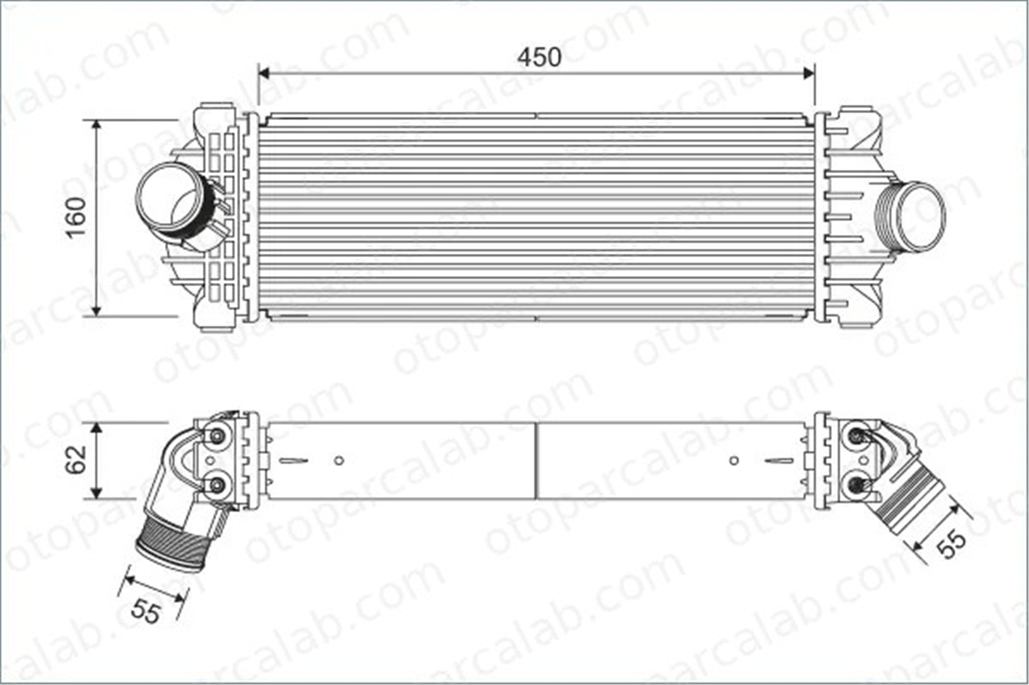 VALEO 822933 Turbo Radyatörü FORD TRANSIT CUSTOM V362 Minibüs/Otobüs TRANSIT V363 Panelvan/Van GK216K775AE 2146189
