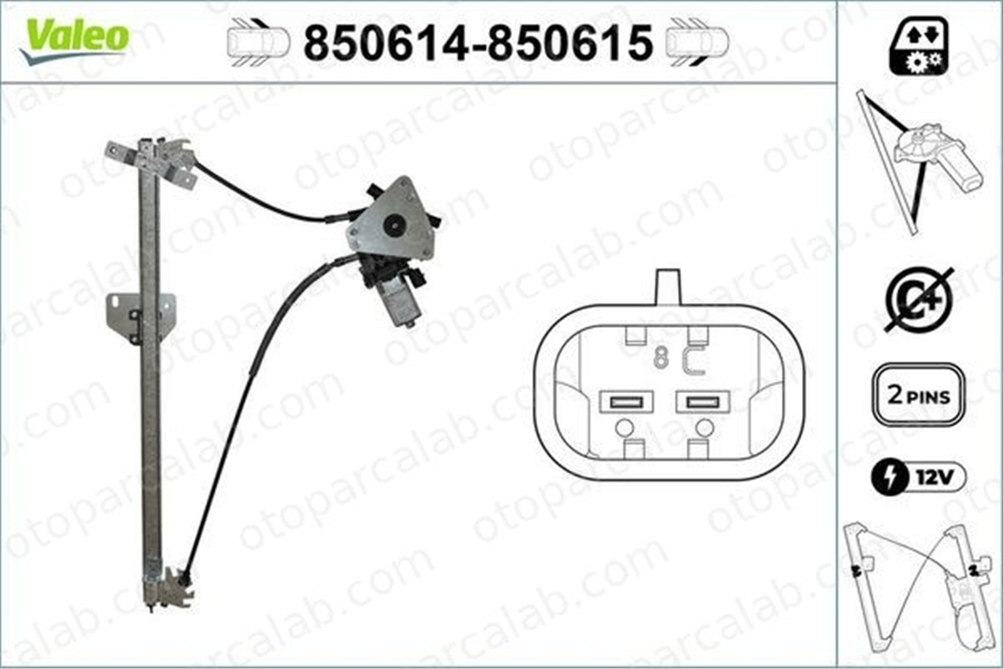 VALEO 850614 Cam Krikosu Ön Sol RENAULT ESPACE II 6025171025 90409357