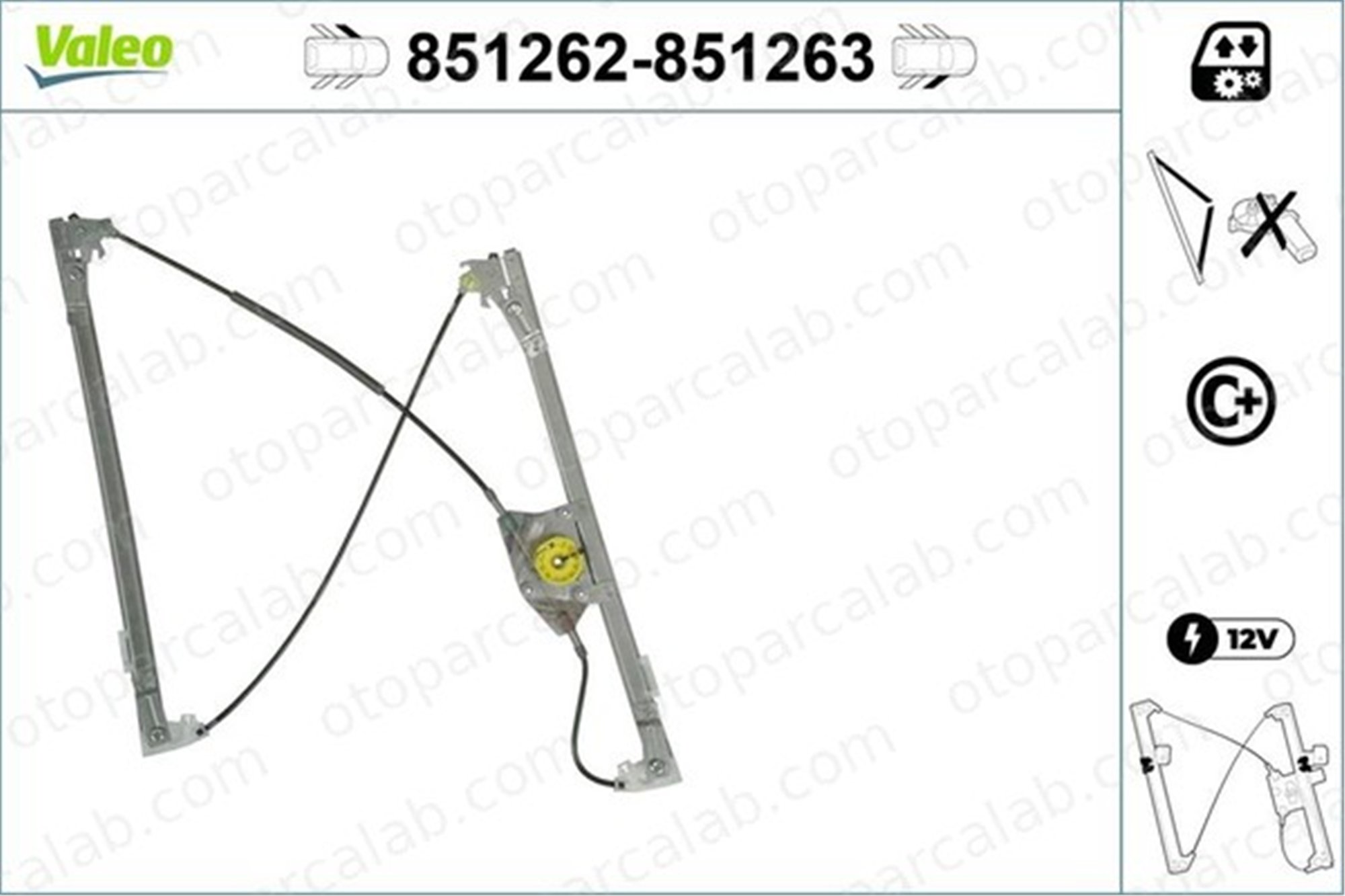 VALEO 851262 Cam Krikosu Ön Sol BMW X5 51337166379 7166379