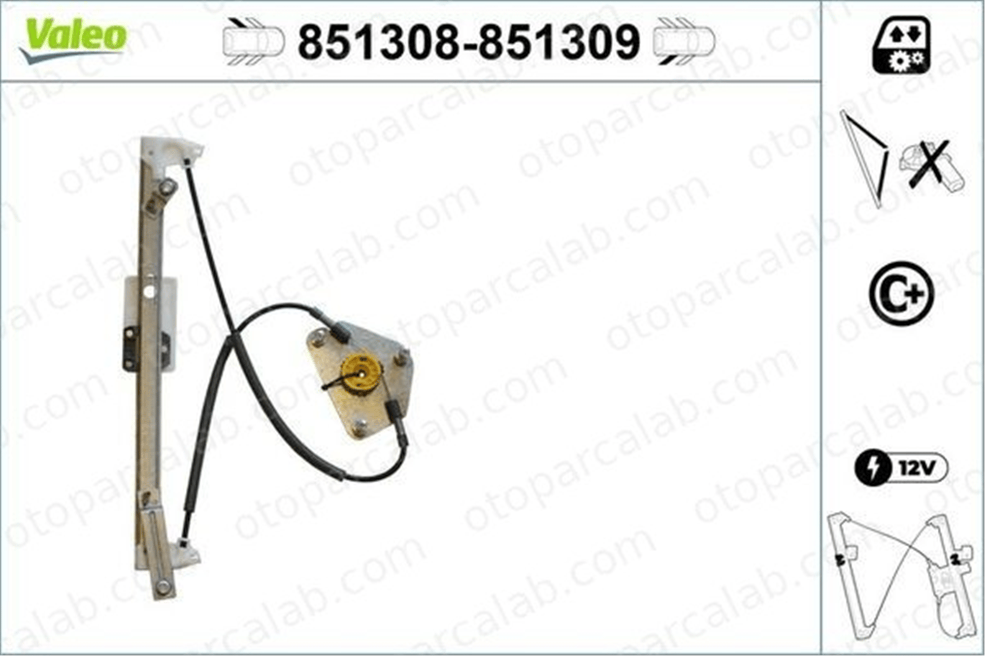 VALEO 851308 Cam Krikosu Arka Sol VW GOLF VII GOLF VII Variant 5G4839461B 5G4839461C