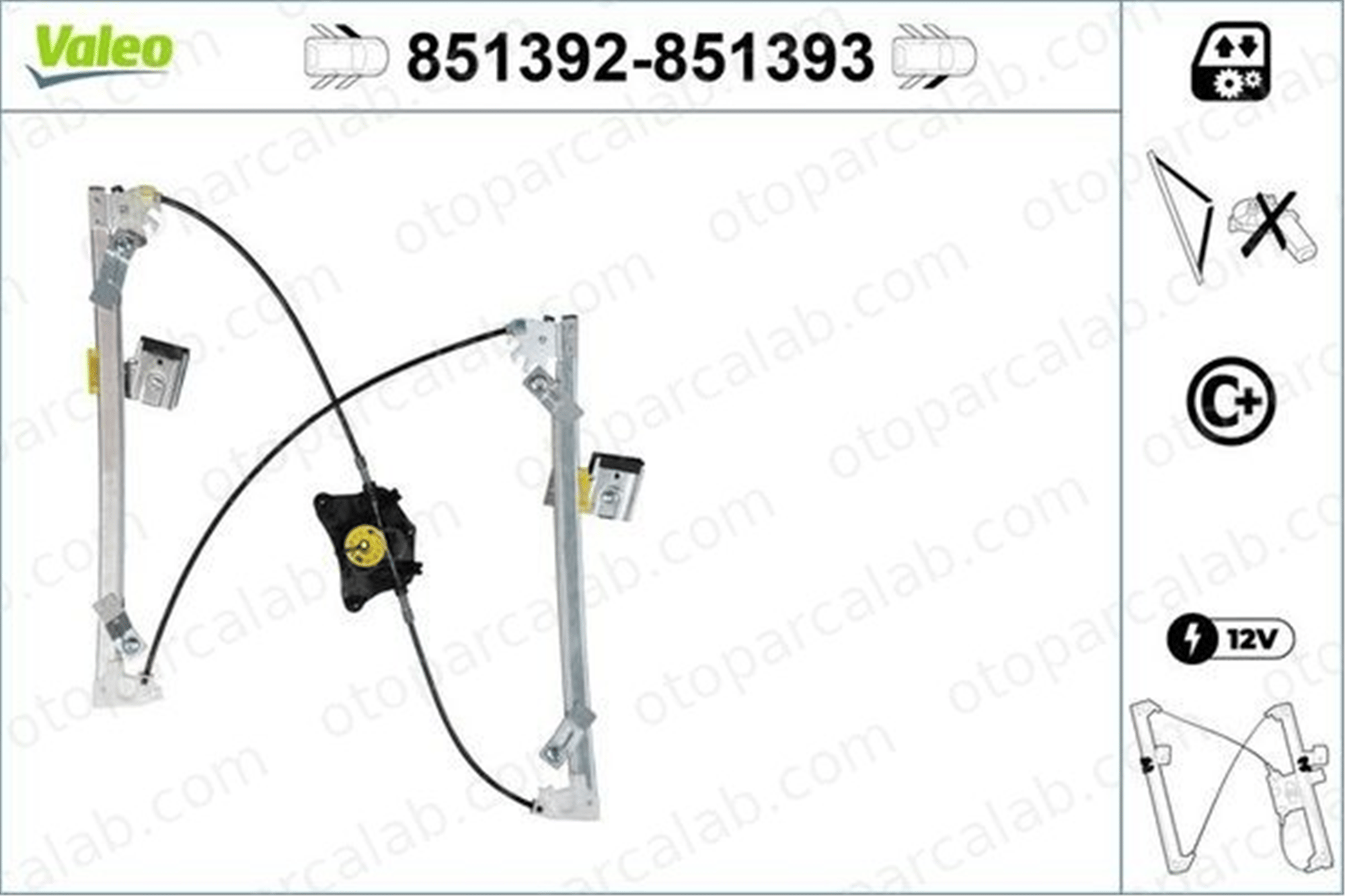 VALEO 851392 Cam Krikosu Ön Sol MERCEDES-BENZ E-SERISI E-SERISI T-Model A2127201579 2047202479