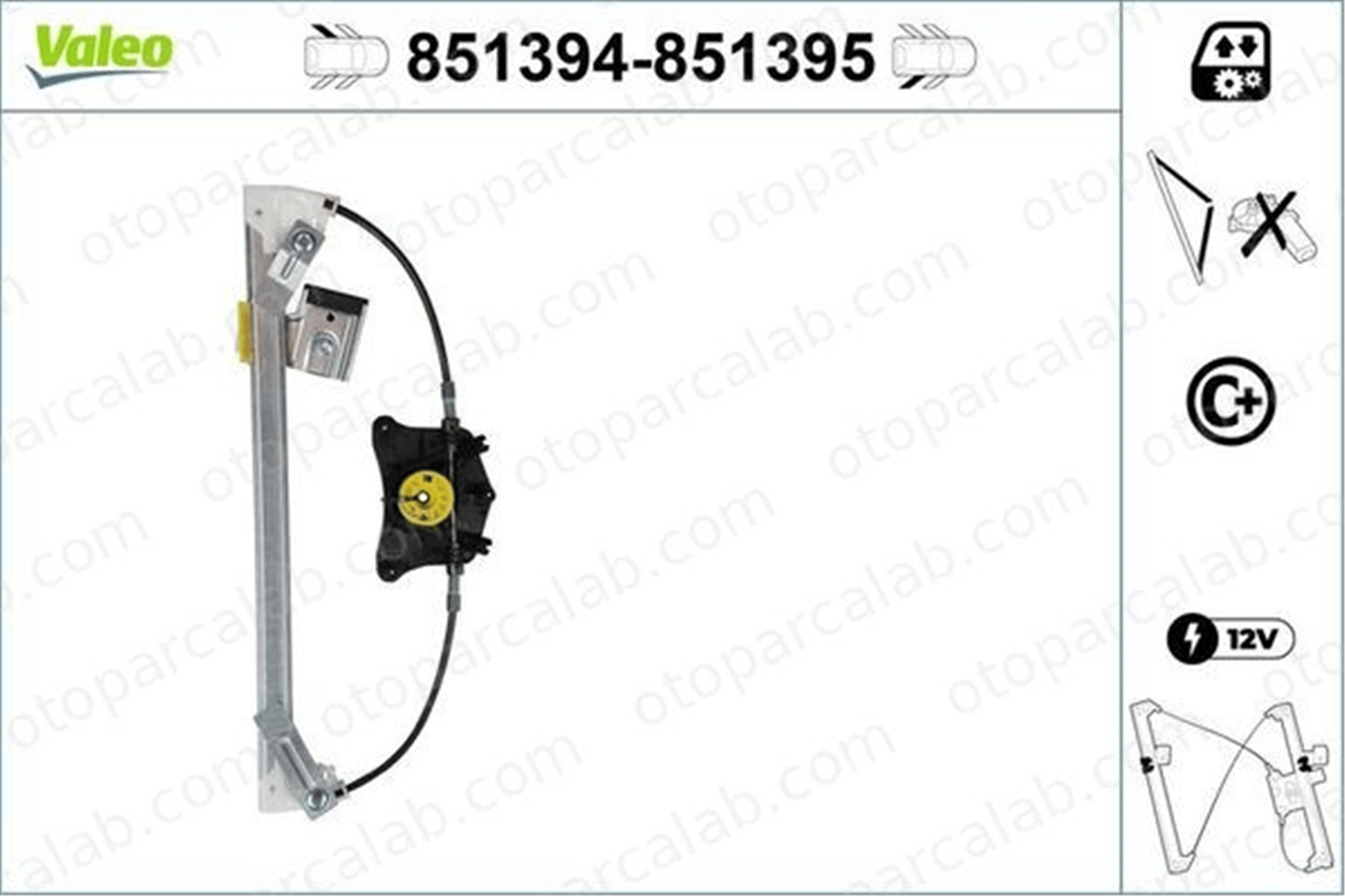 VALEO 851394 Cam Krikosu Arka Sol MERCEDES-BENZ E-SERISI E-SERISI T-Model A2127301779 2047300779