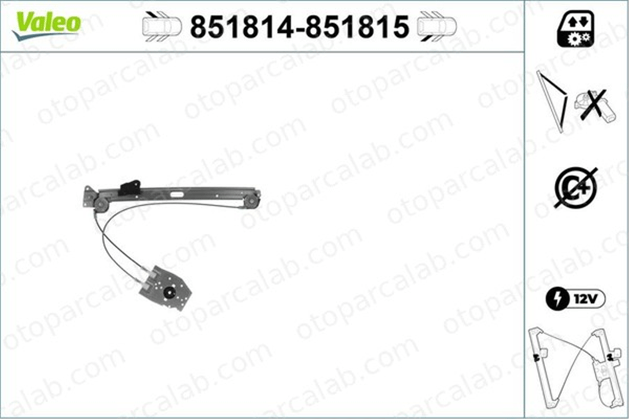 VALEO 851814 Cam Krikosu Arka Sol BMW 5 5 Touring 51358159836 51358159835