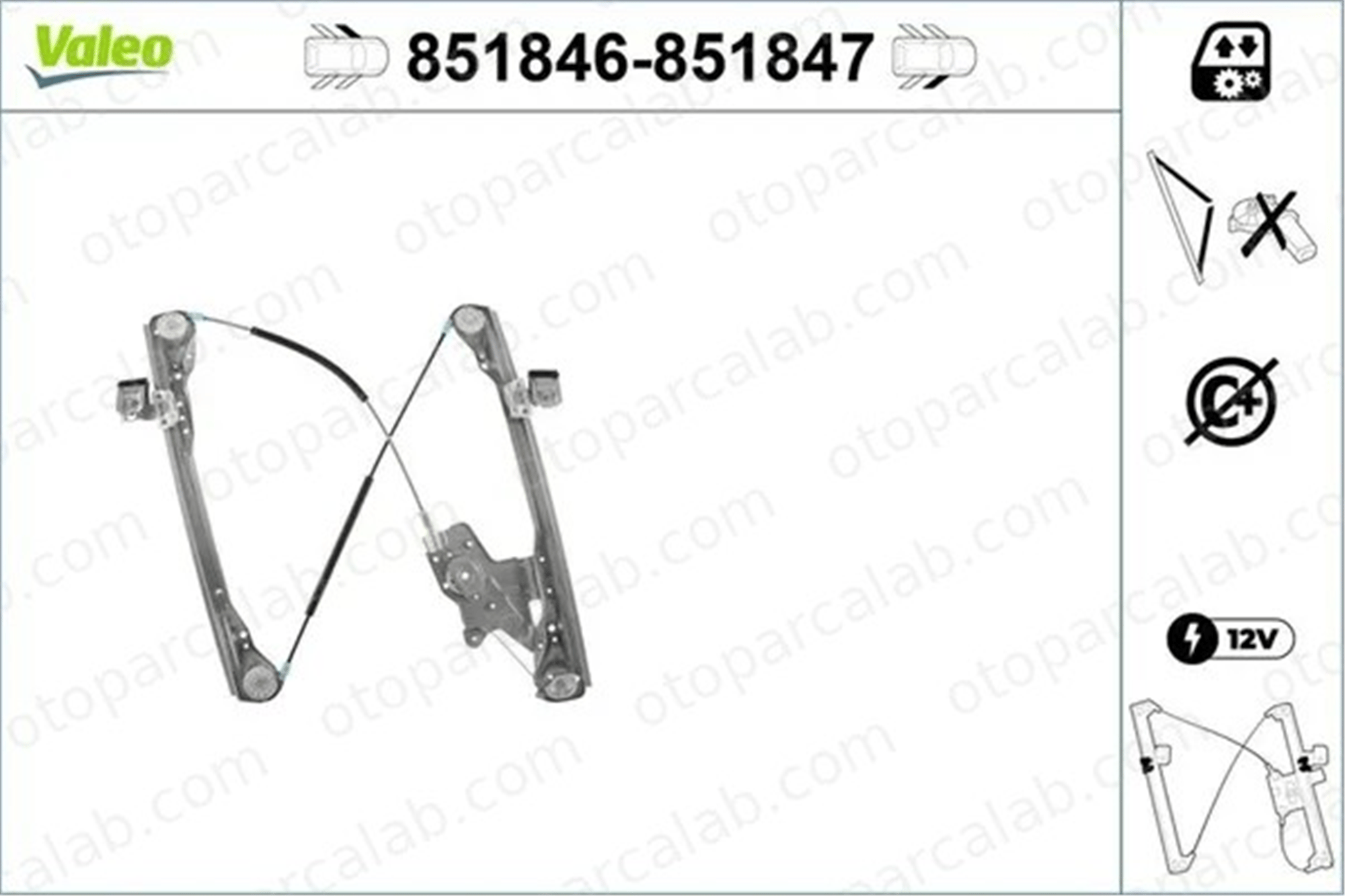 VALEO 851846 Cam Krikosu Ön Sol FORD FOCUS I FOCUS I Turnier 1331614