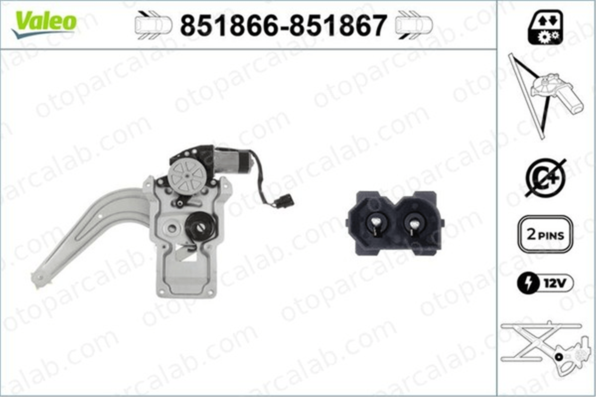 VALEO 851866 Cam Krikosu Arka Sol BMW 3 3 Touring 51348119775 8119775