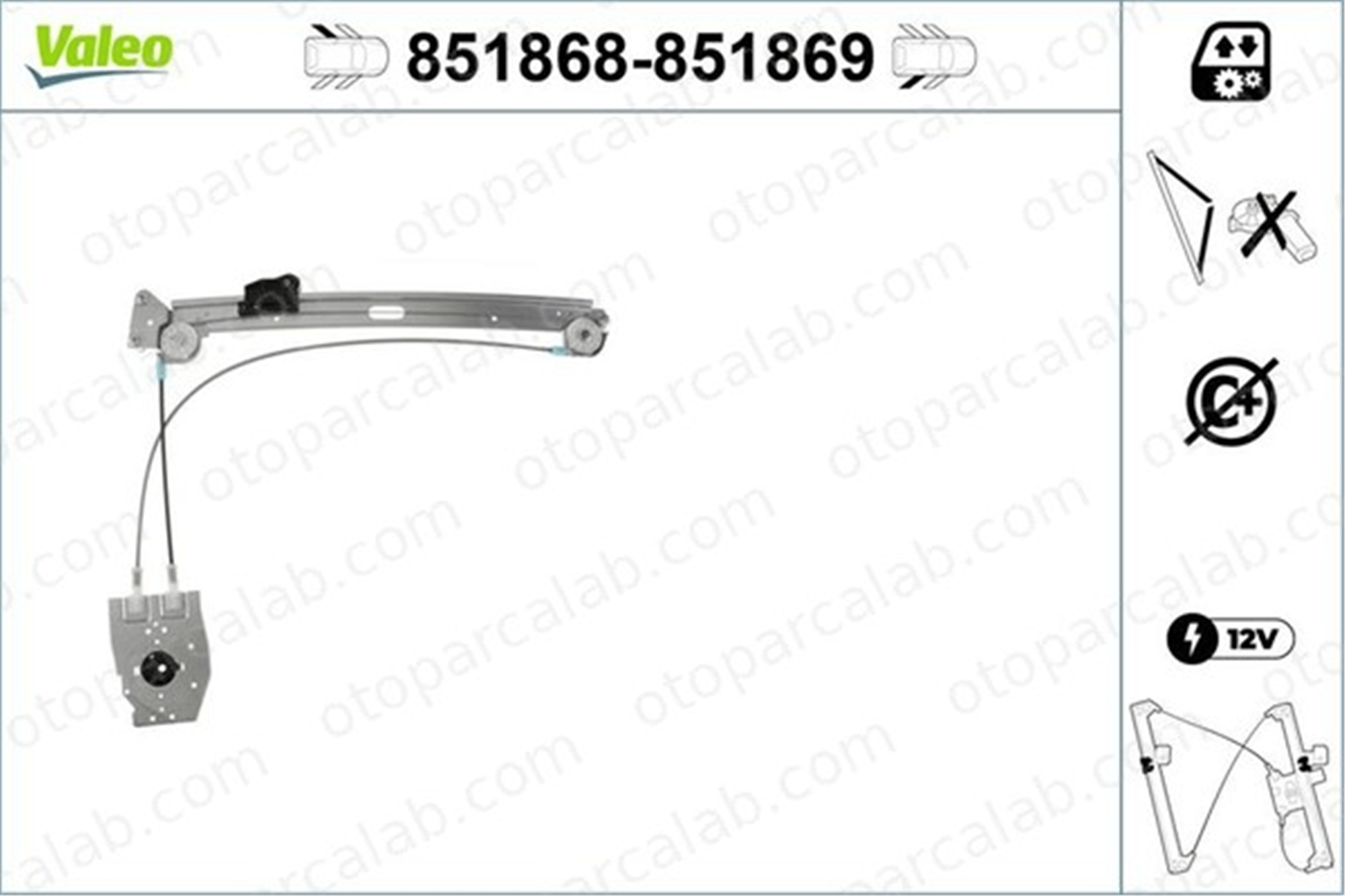VALEO 851868 Cam Krikosu Arka Sol BMW 5 5 Touring 51358252429 8252429
