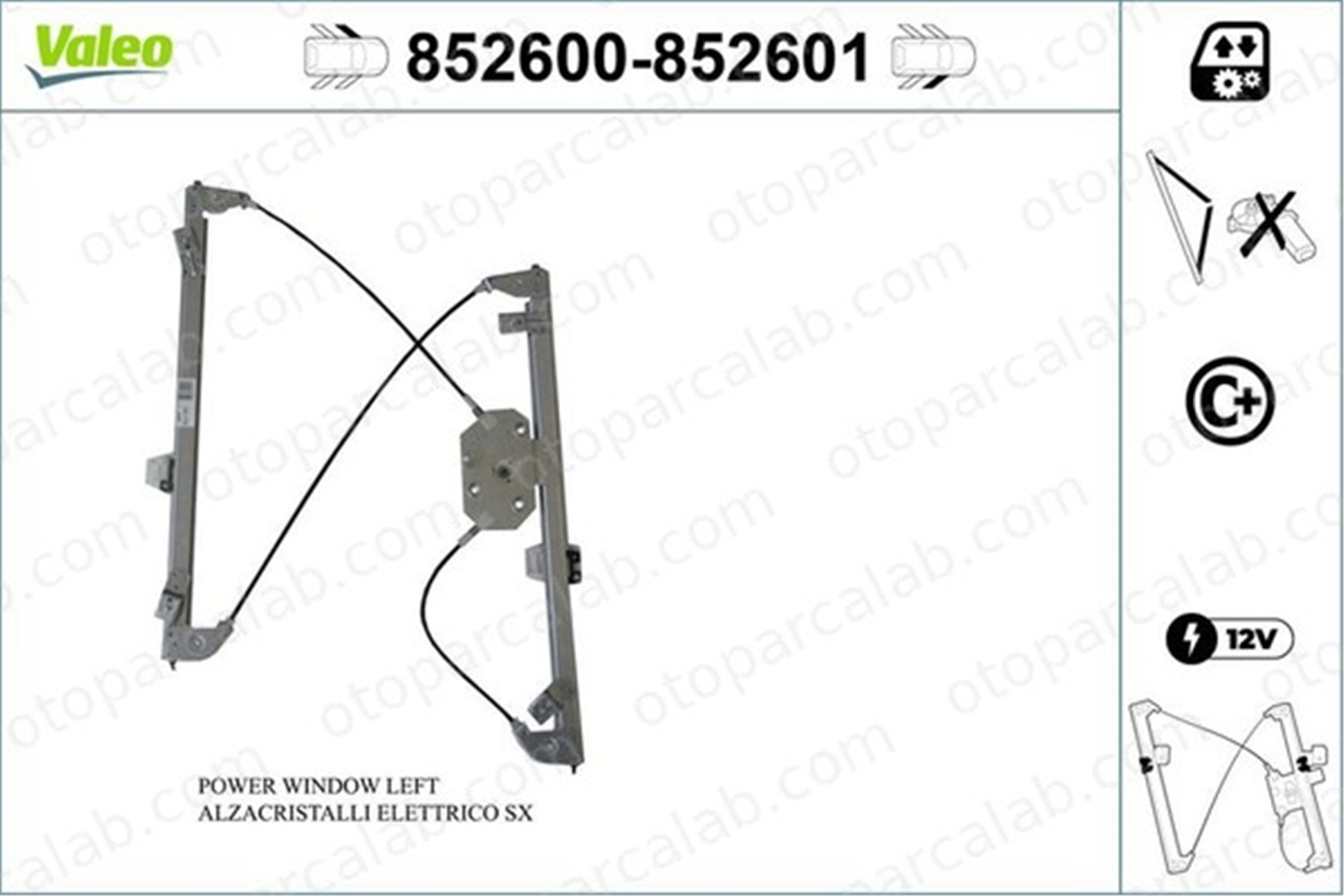 VALEO 852600 Cam Krikosu Ön Sol BMW X3 X4 51337267101 51337355635