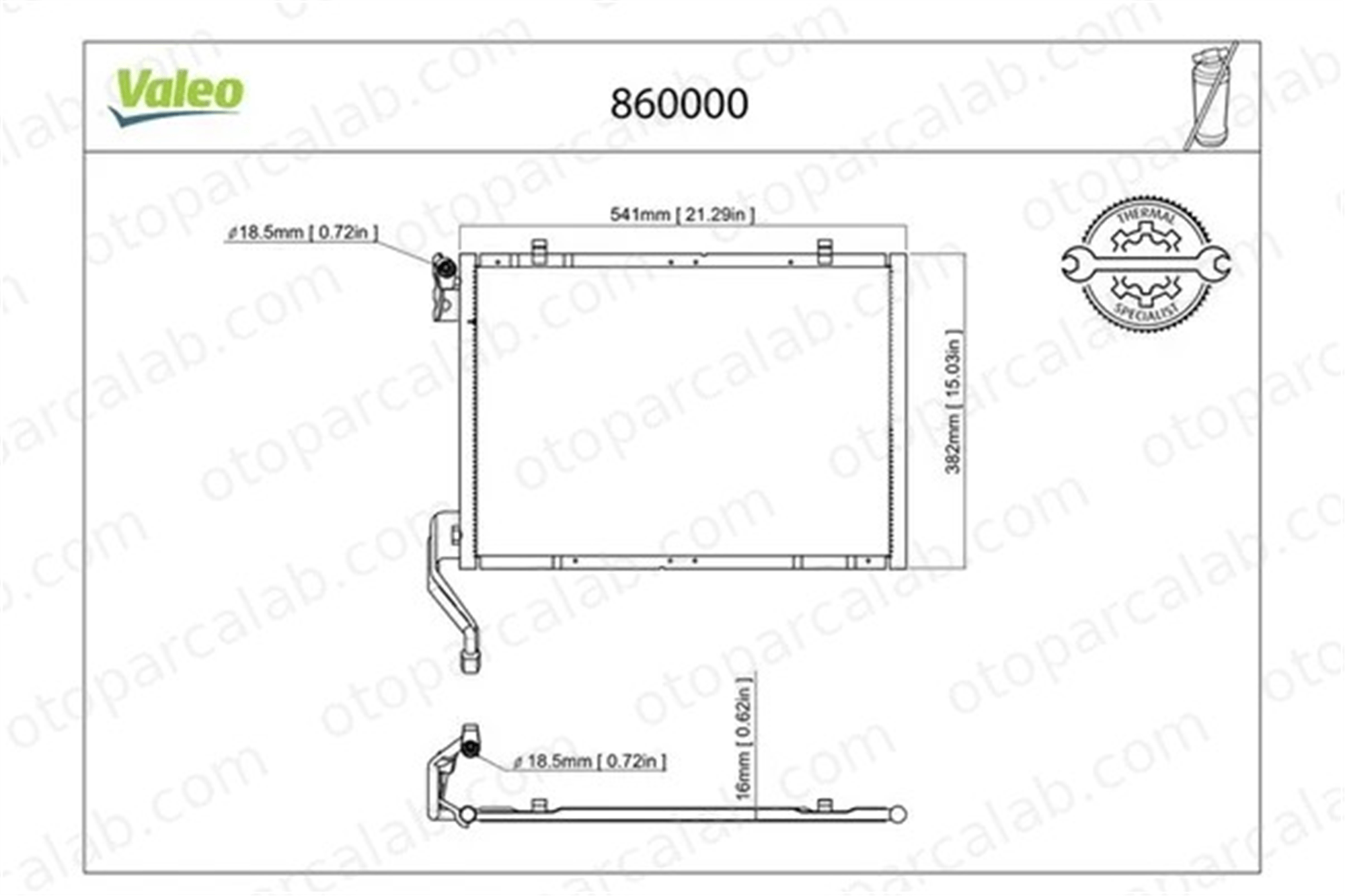 VALEO 860000 Klima Radyatörü FORD ECOSPORT AV11119710JB AV1119710GB