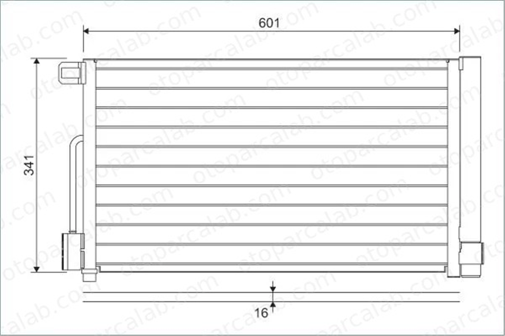 VALEO 860046 Klima Radyatörü FIAT PUNTO EVO OPEL CORSA D 55700406 6455GA