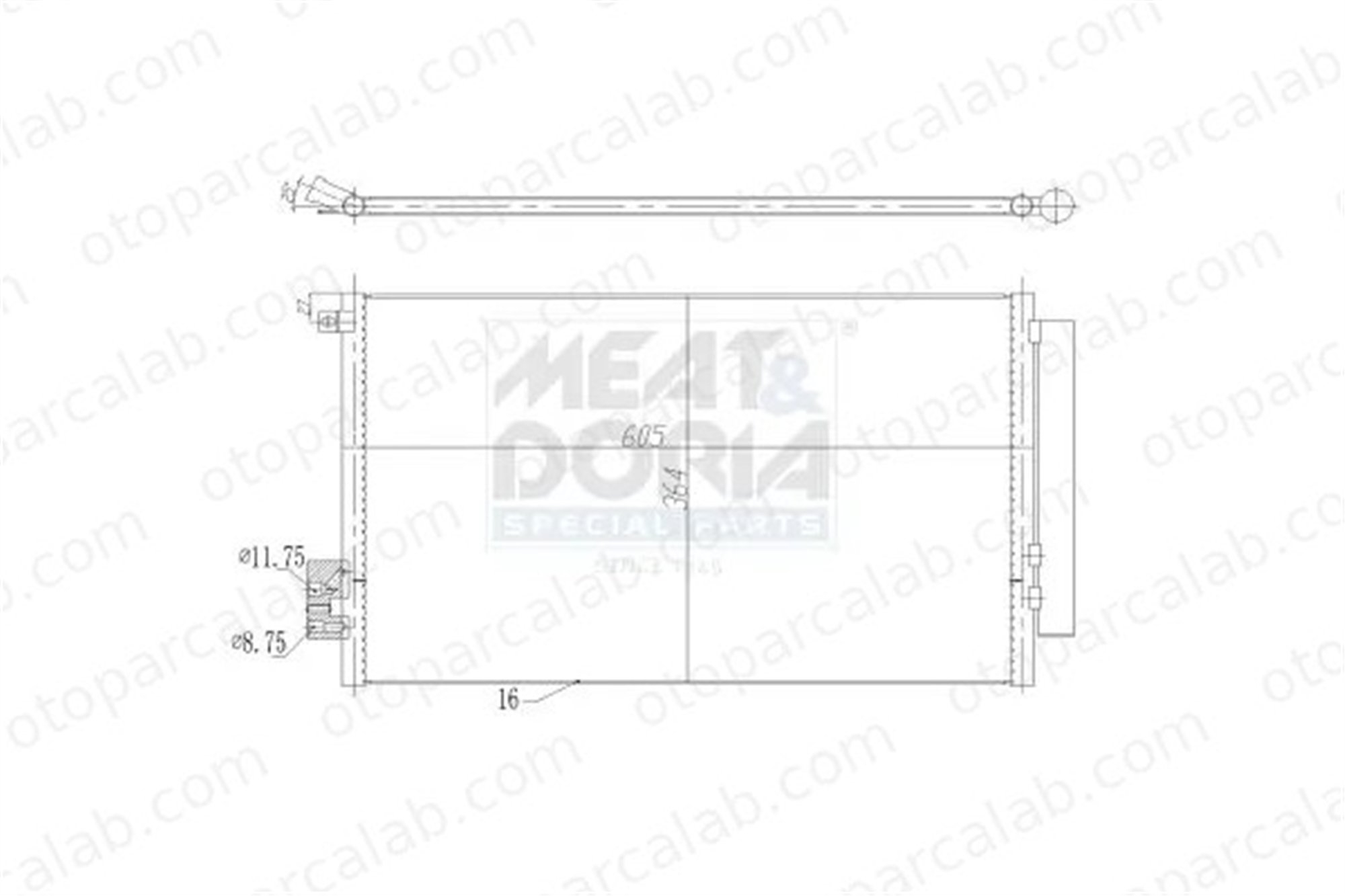VALEO 860122 Klima Radyatörü FIAT 500L TIPO Hatchback 51887906 52102802