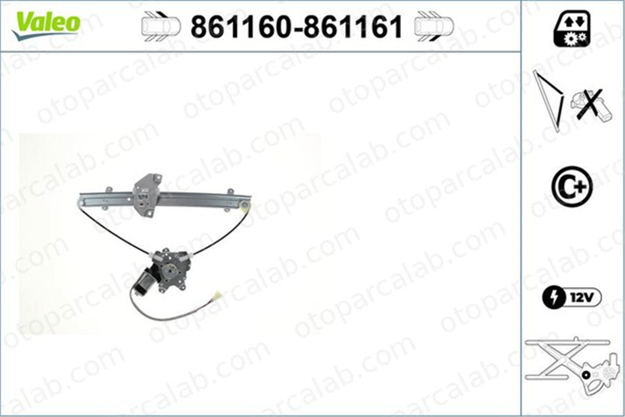 VALEO 861160 Cam Krikosu Ön Sol TOYOTA RAV 4 IV RAV 4 IV VAN 6980230280