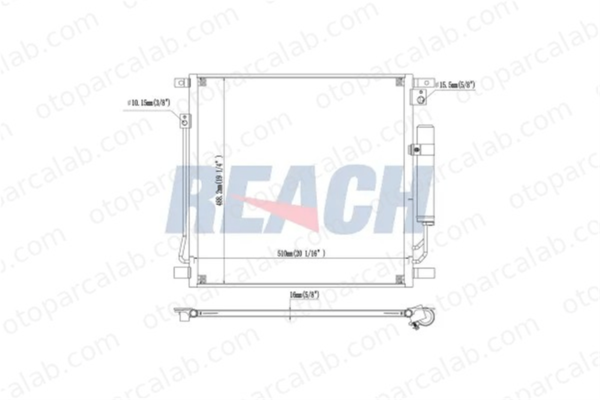 VEKA 43-3005 Klima Radyatörü MITSUBISHI L200 / TRITON FIAT FULLBACK Pick-up 6000607000 7812A292