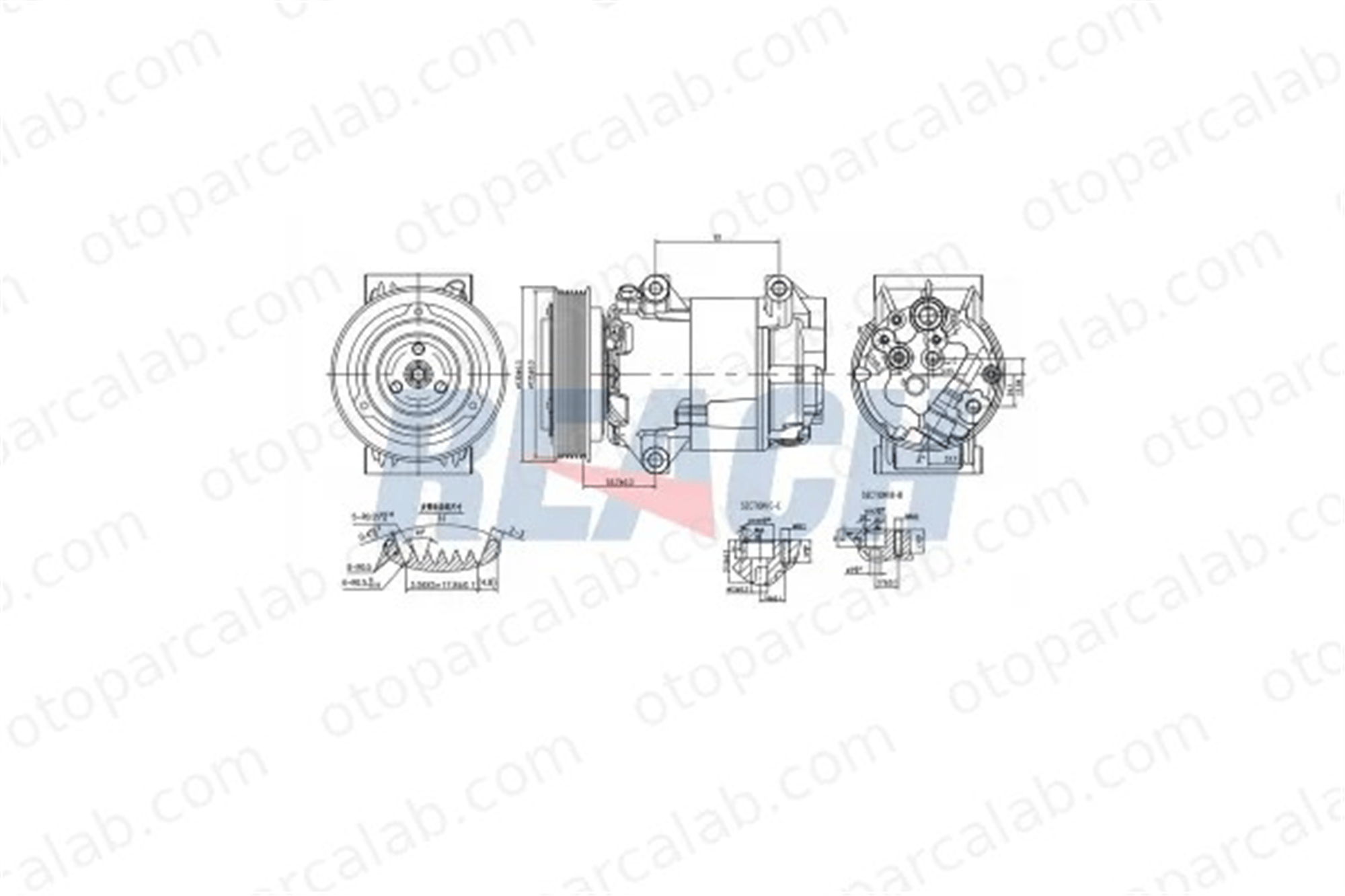 VEKA 58-3500 Klima Kompresörü RENAULT MEGANE II MEGANE II Station wagon 2318800QAB 27630