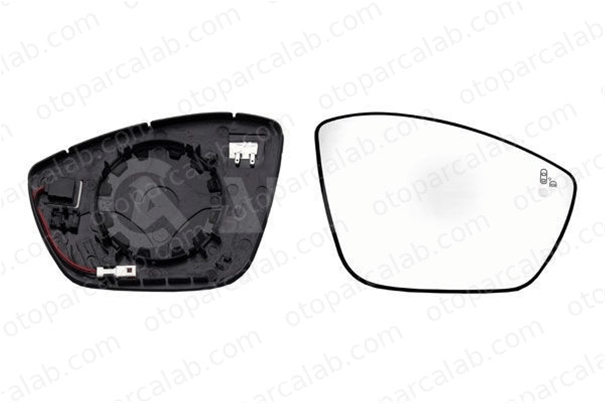 VEKA 61-33020 Ayna Camı Sağ CITROËN C3 III C4 CACTUS 1618096080 9839237680