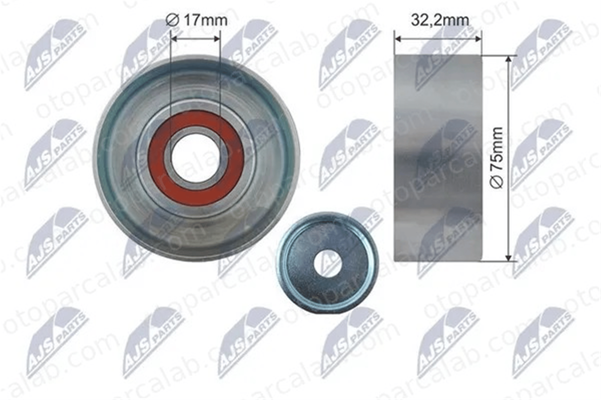 VOE VTB61020 Vantilatör Kayış Gergi Rulmanı TOYOTA HILUX VII Pick-up DYNA Platform şasi 1662030030 166200L020