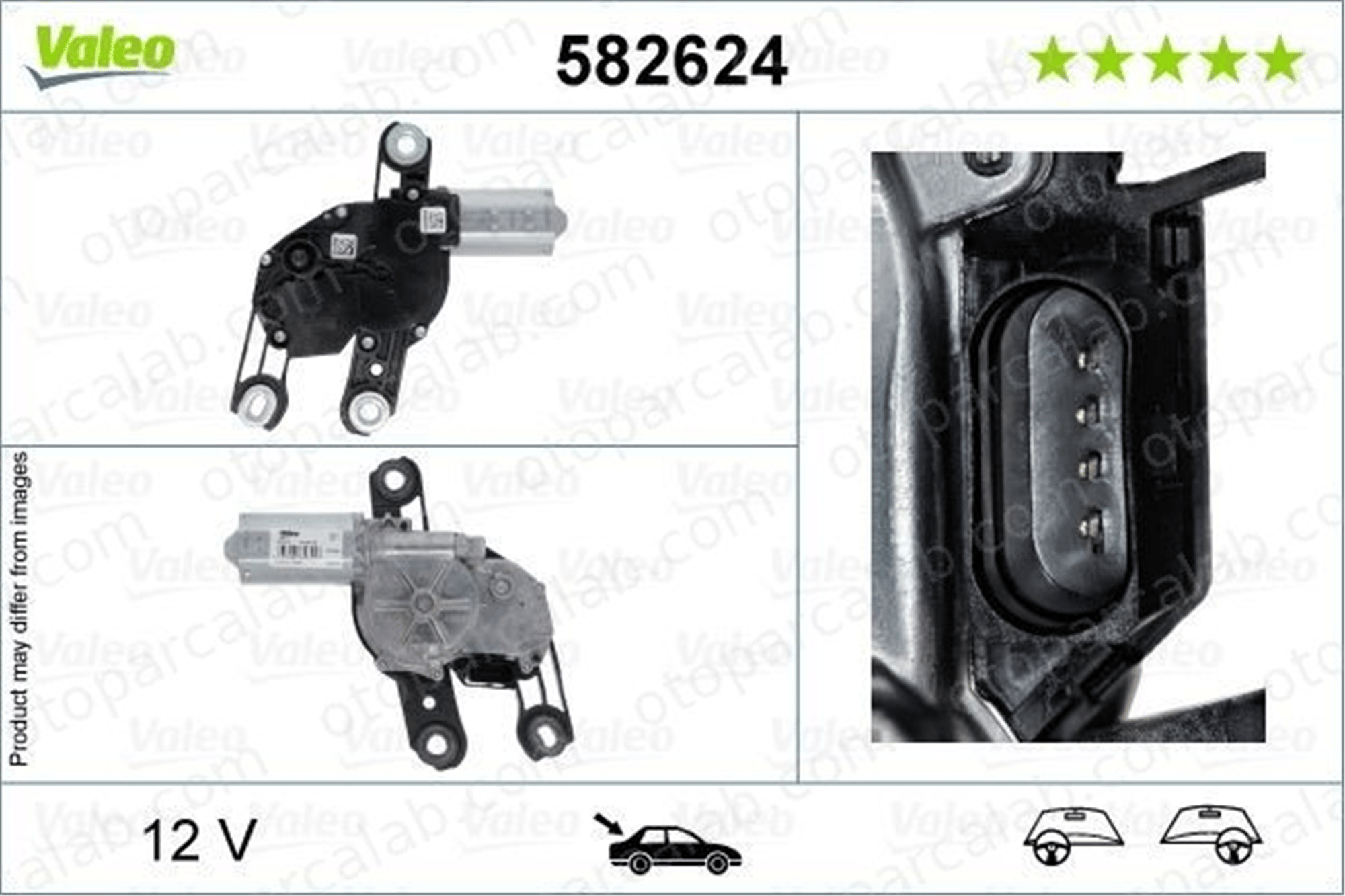 VOLKSWAGEN ORJINAL 5G0955711A Silecek Mekanizma Motoru Arka VW GOLF VII GOLF VII Variant 5G0955711C