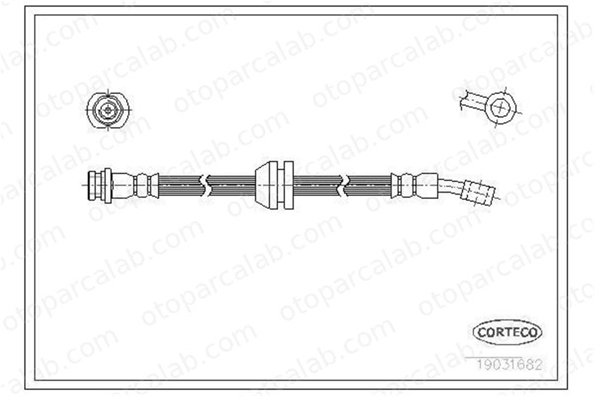 WALBURG WBH0468 Fren Hortumu Ön Sağ veya Sol CHEVROLET MATIZ DAEWOO MATIZ 96518629 96528010
