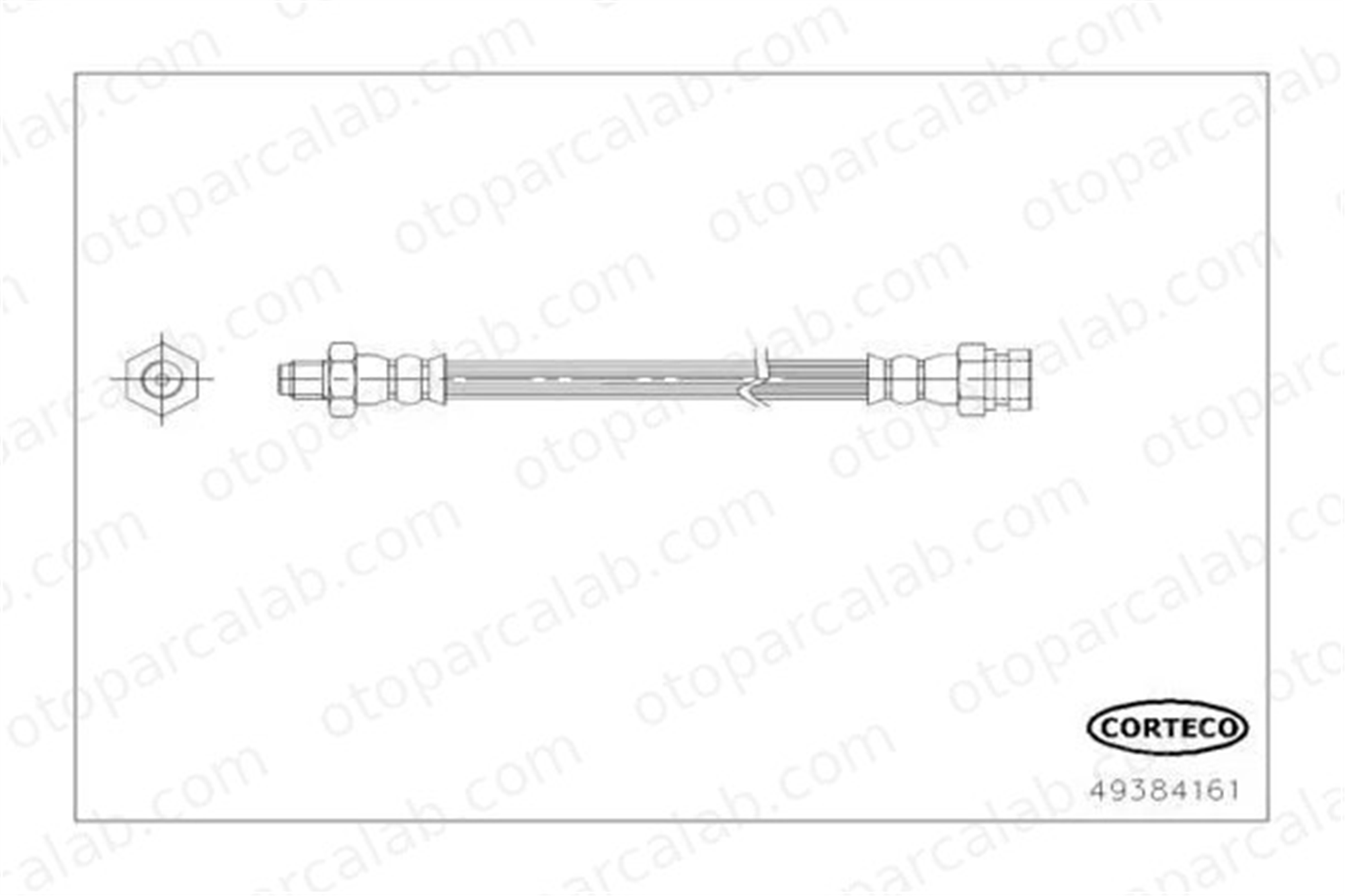 WALBURG WBH0598 Fren Hortumu Arka Sağ veya Sol PEUGEOT 4008 CITROËN C4 AIRCROSS 4650A083 4650B627