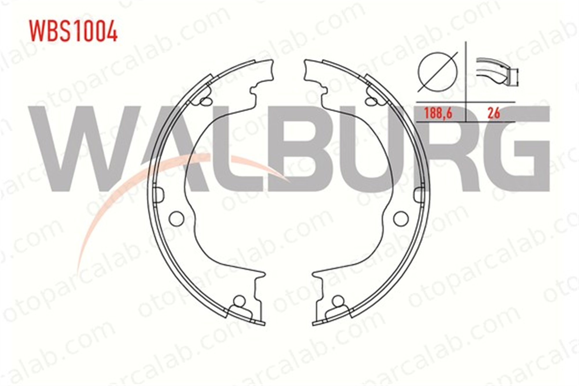 WALBURG WBS1004 El Fren Balatası OPEL ANTARA A CHEVROLET CAPTIVA 4804801 4807468