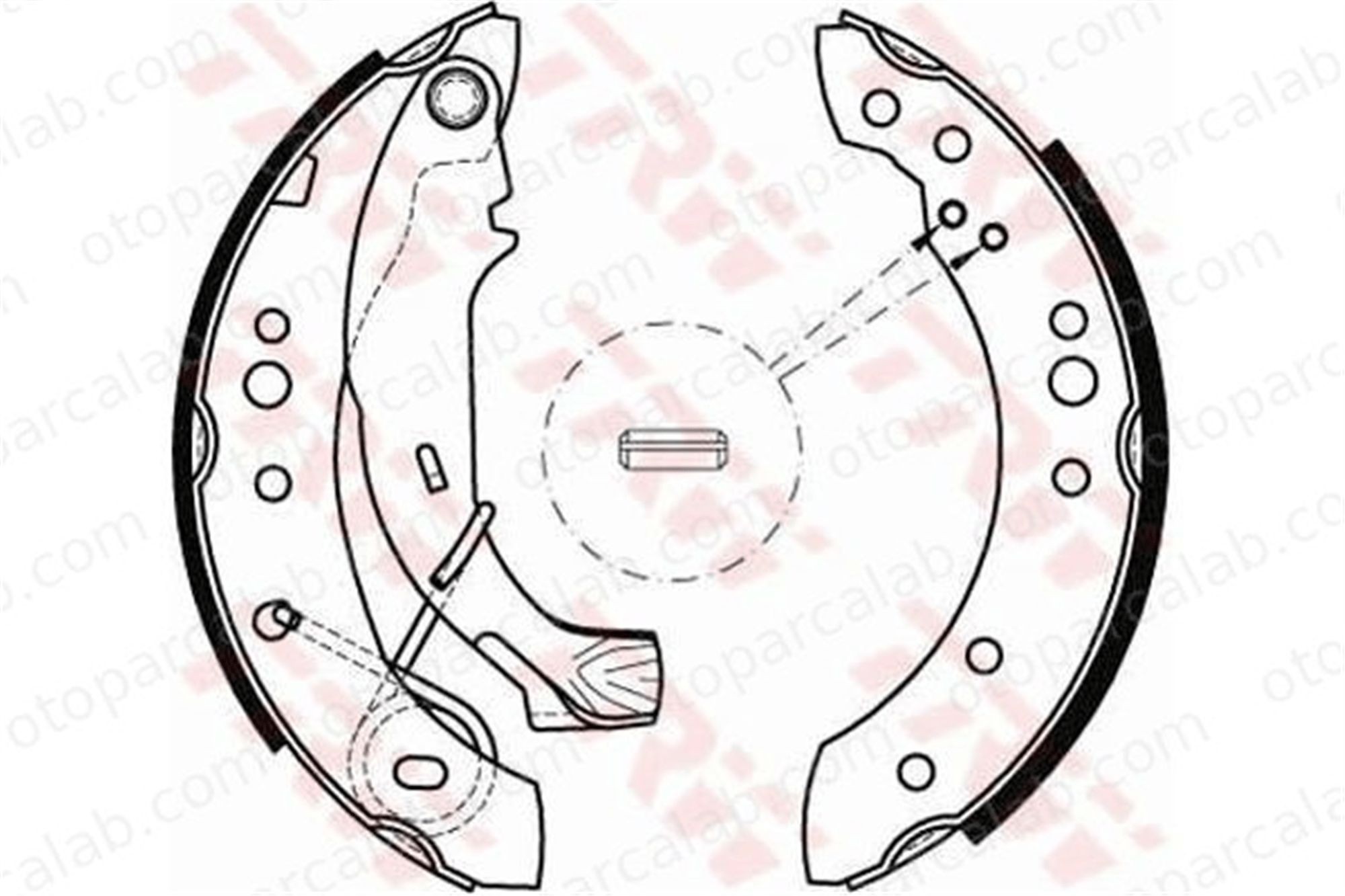 WALBURG WBS1006 Fren Pabuçlu Balata Arka DACIA LOGAN CITROËN C3 I 4241L0 8671020713