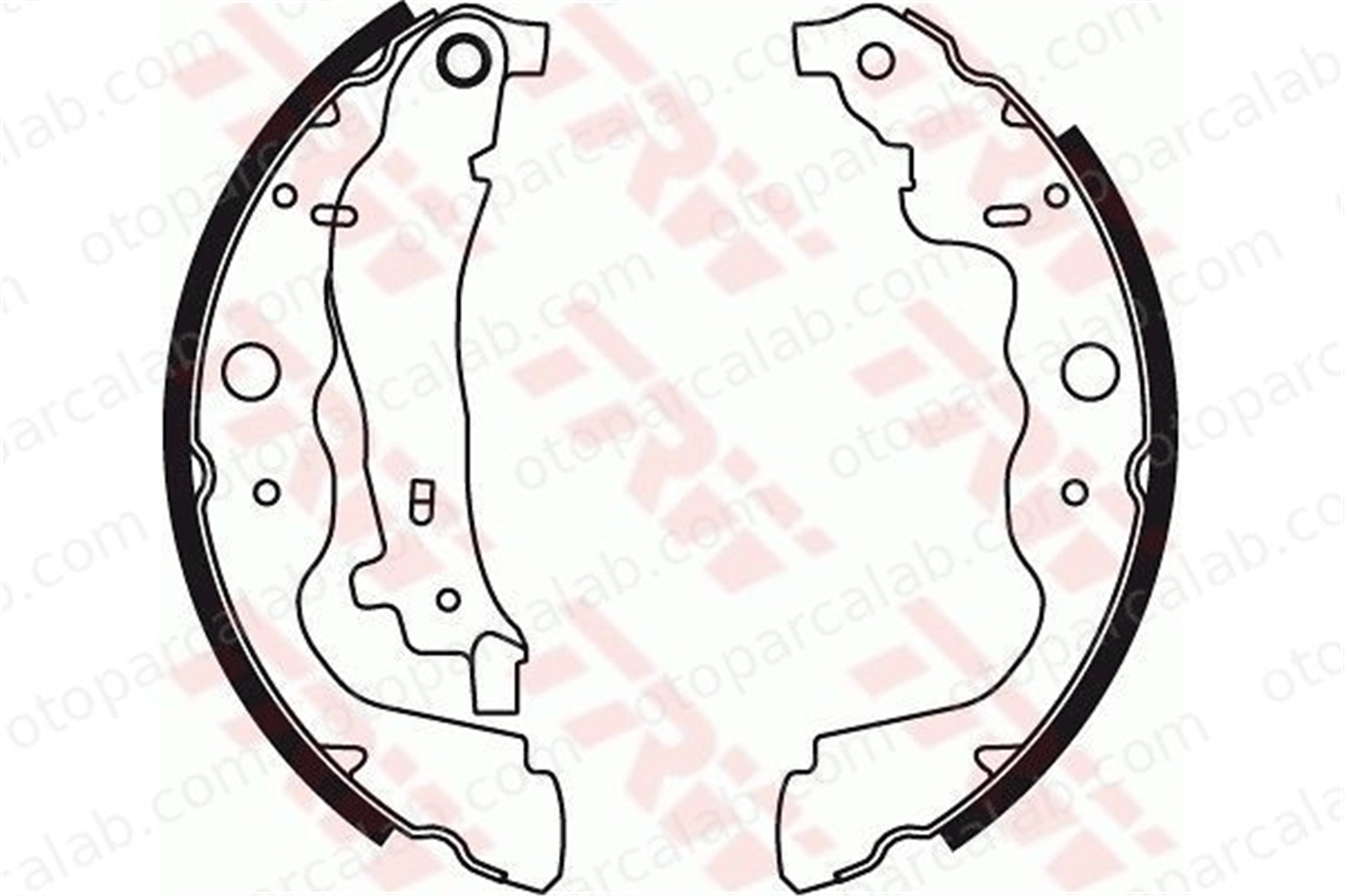 WALBURG WBS1007 Fren Pabuçlu Balata Arka DACIA DUSTER RENAULT KANGOO / GRAND KANGOO II 6001549703 7701210109