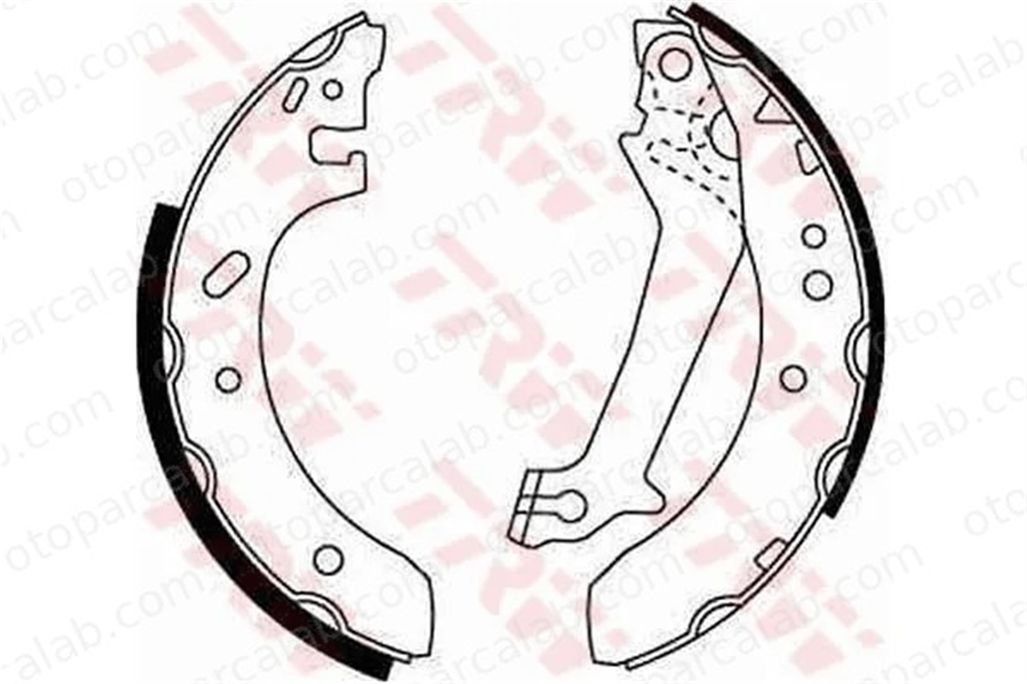 WALBURG WBS1014 Fren Pabuçlu Balata Arka FORD ESCORT VI Turnier ESCORT VI Sedan 1005968 1017209