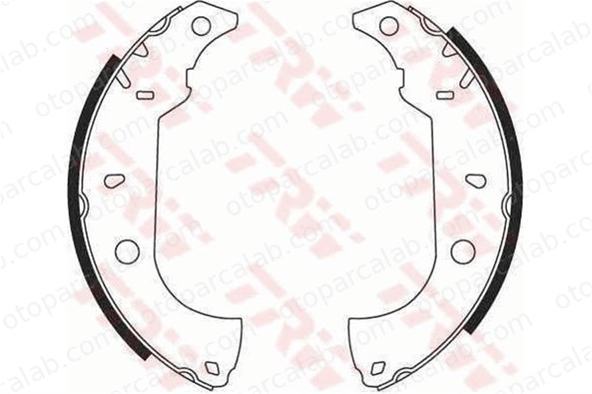 WALBURG WBS1036 Fren Pabuçlu Balata Arka FIAT TEMPRA S.W. TEMPRA 60810038 5888453