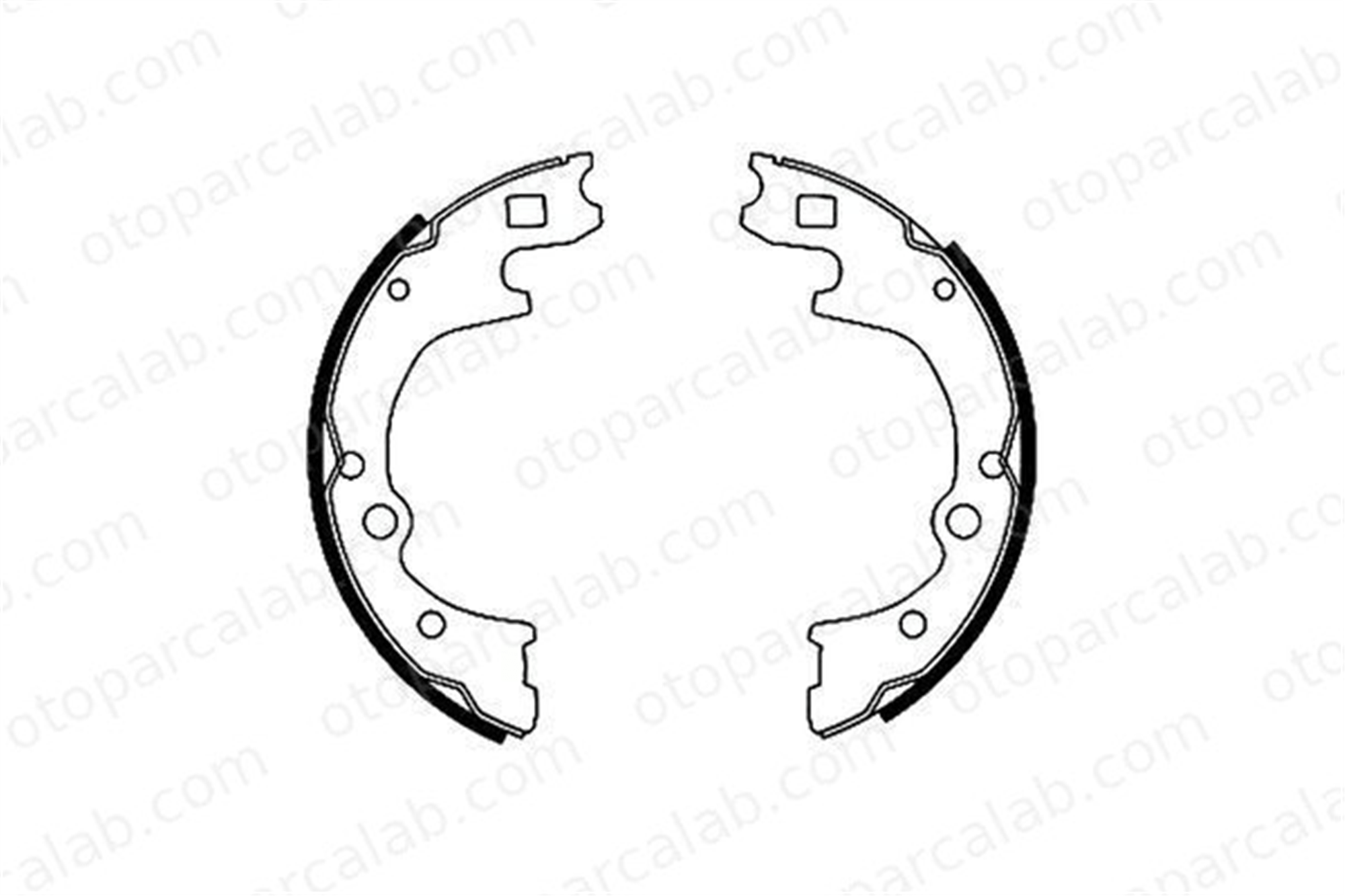 WALBURG WBS1058+1 Fren Pabuçlu Balata Arka MAZDA E Panelvan/Van E Platform şasi 58305 44A30