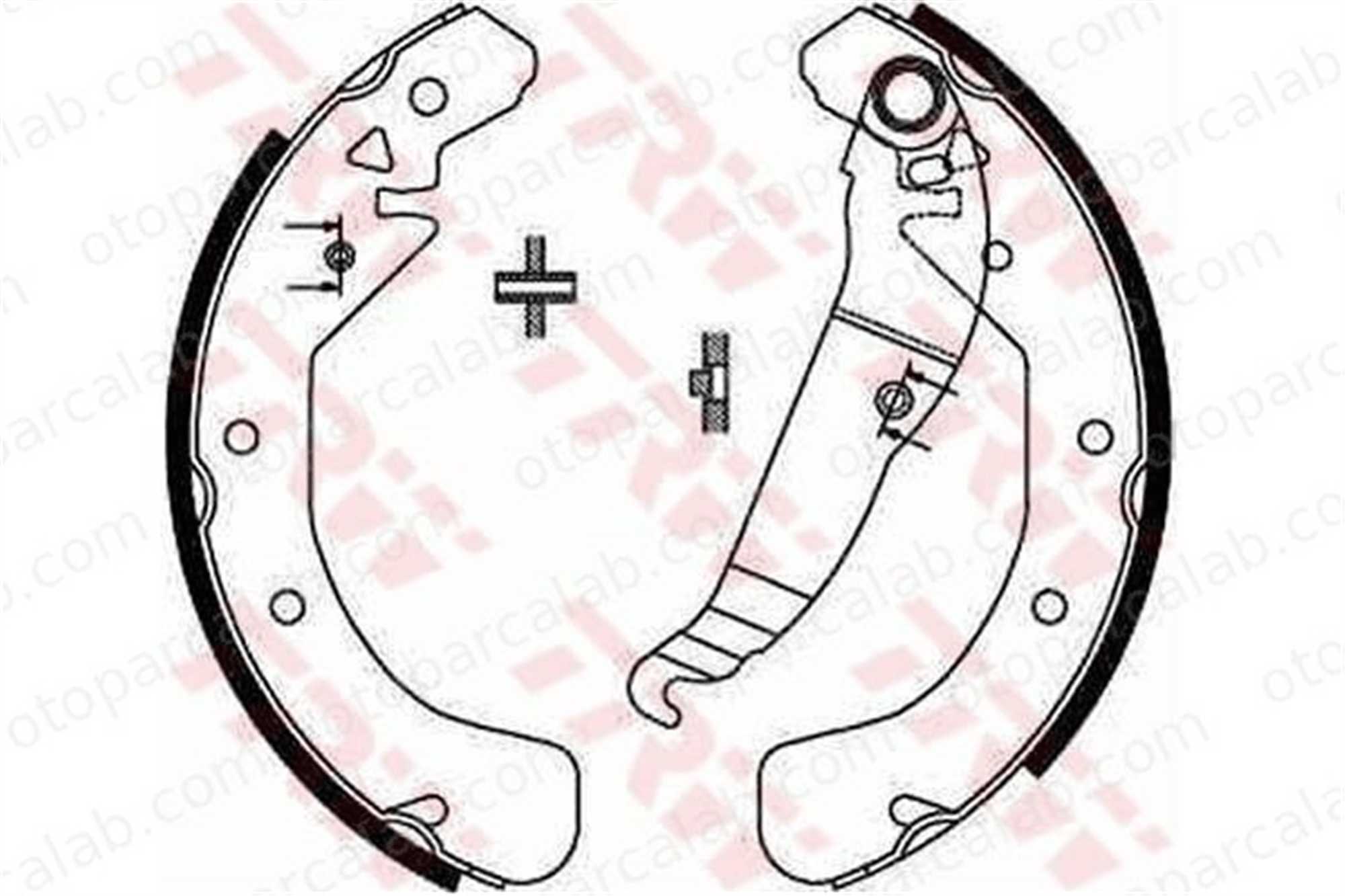 WALBURG WBS1090 Fren Pabuçlu Balata Arka OPEL ASTRA G Station wagon ASTRA H 1605062 1605064