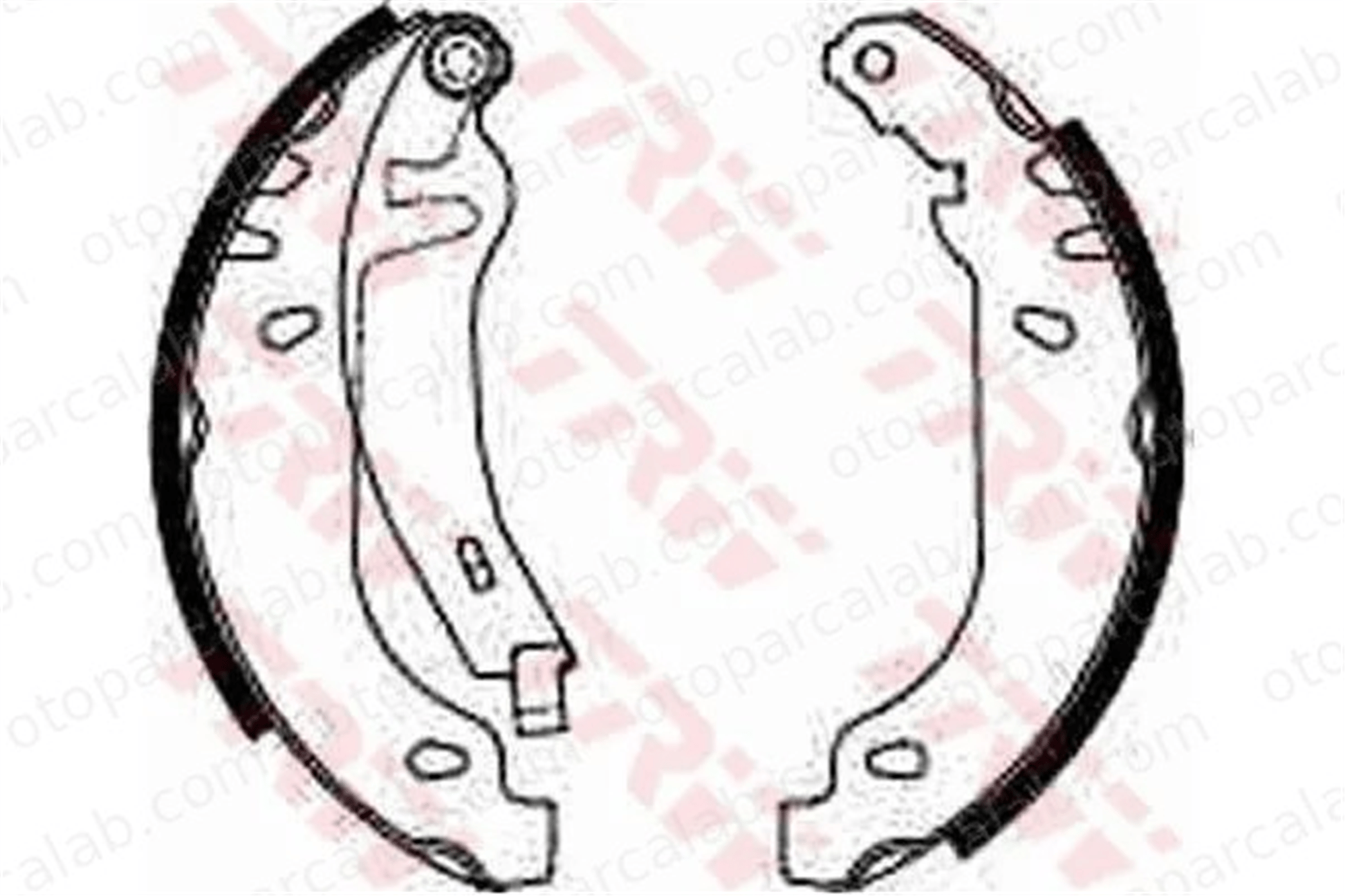 WALBURG WBS1103 Fren Pabuçlu Balata Arka RENAULT 21 Sedan SUPER 5 77012002474 7701202345