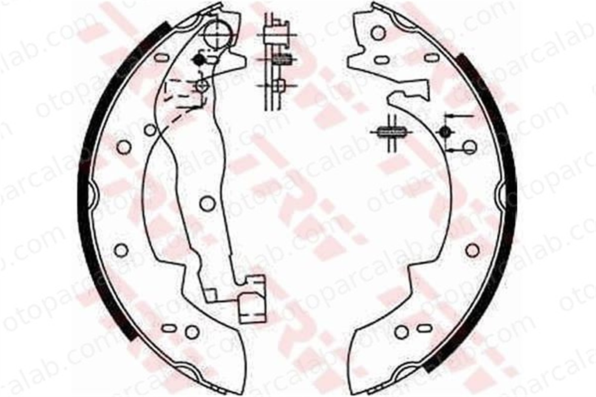 WALBURG WBS1105 Fren Pabuçlu Balata Arka PEUGEOT 405 I 405 I Break 6025170698 7701201229