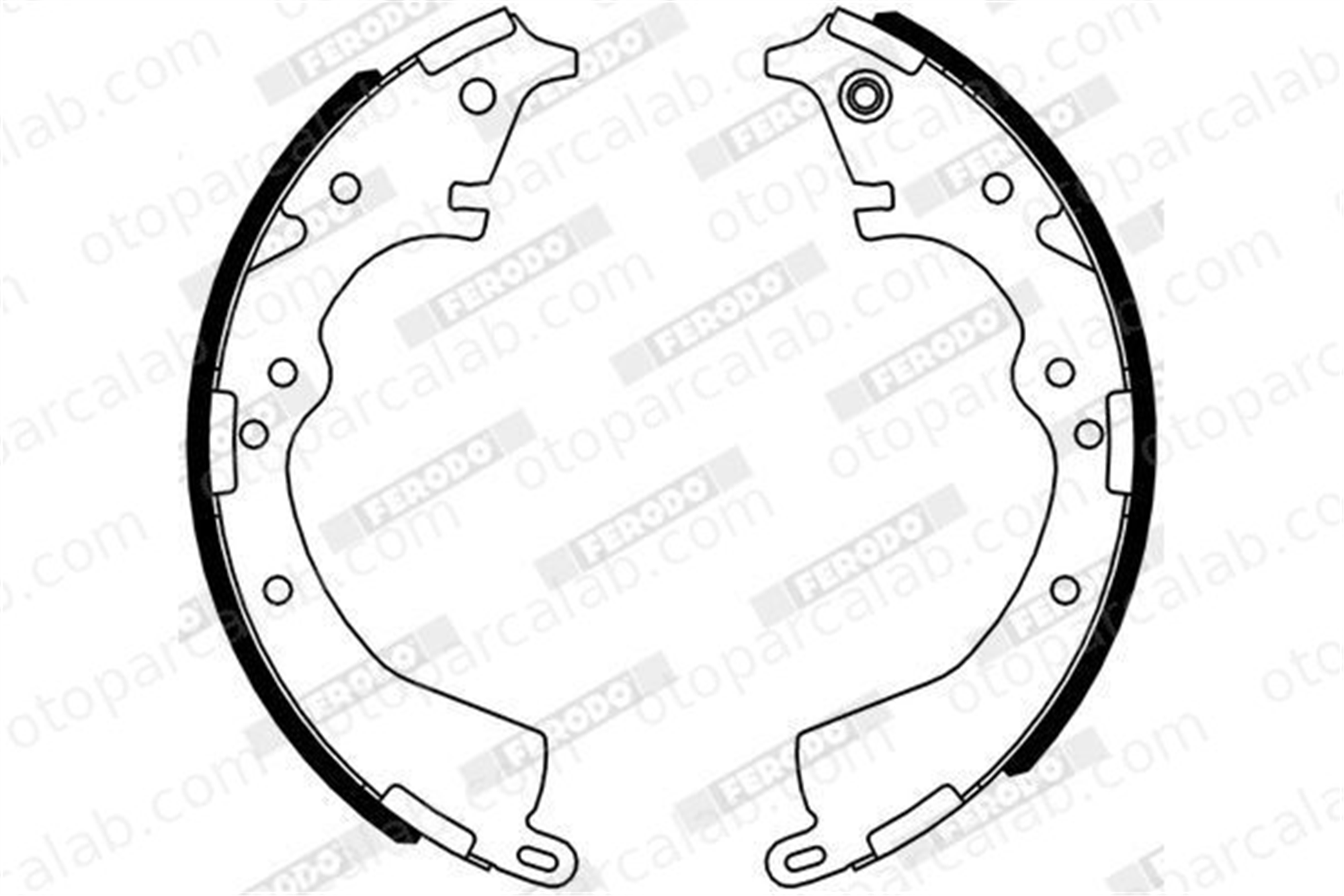 WALBURG WBS1119 Fren Pabuçlu Balata Arka TOYOTA HILUX VII Pick-up HILUX VI Pick-up 25060 25061