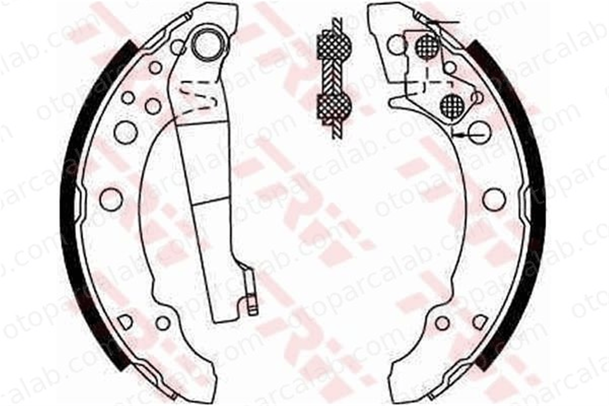 WALBURG WBS1125 Fren Pabuçlu Balata Arka VW GOLF II JETTA II 171609525A 171609525AX