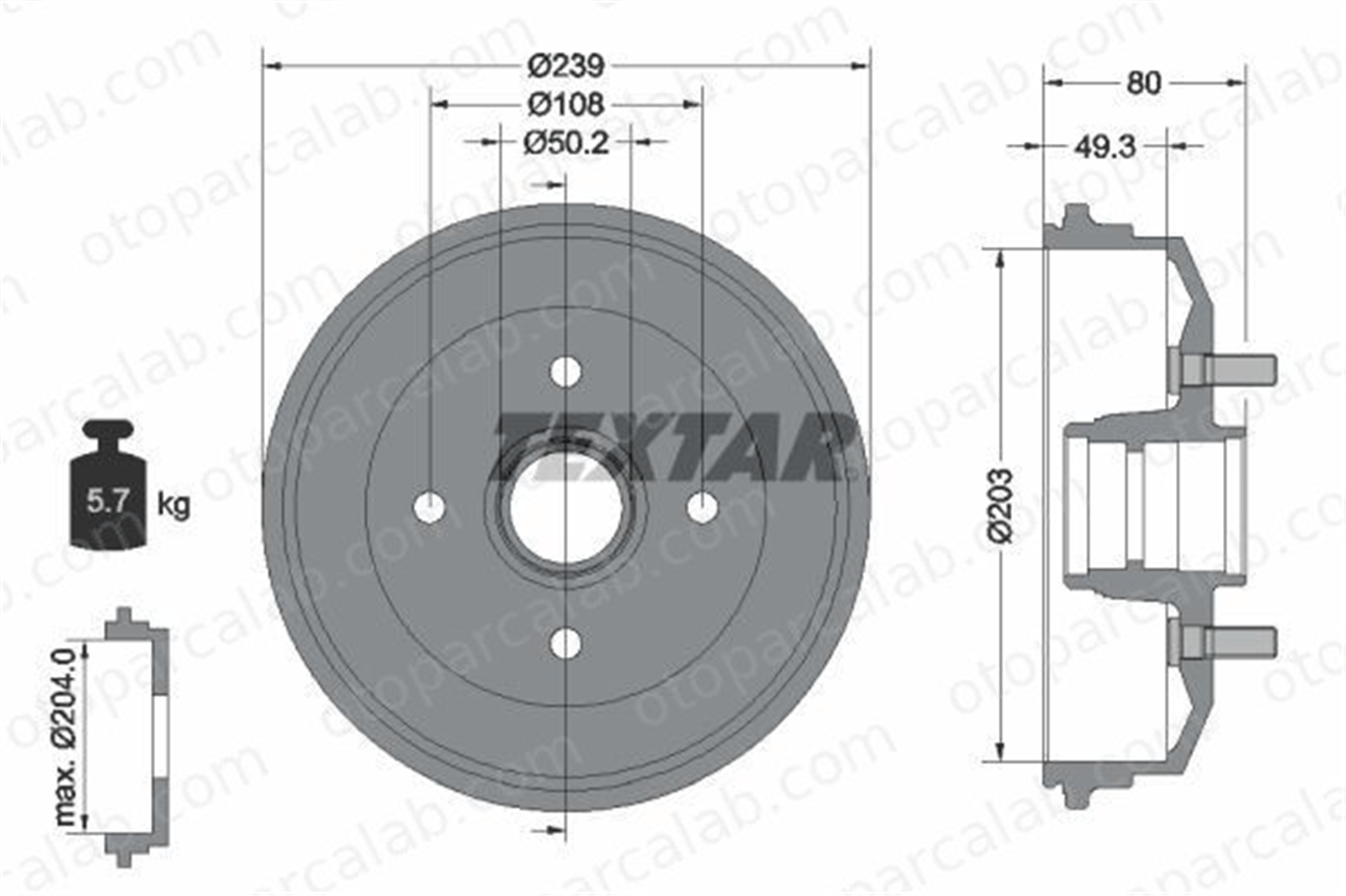 WALBURG WDR1072 Kampana Arka Sağ veya Sol FORD ESCORT VI Turnier ESCORT VI 96AB1113AC 1011288