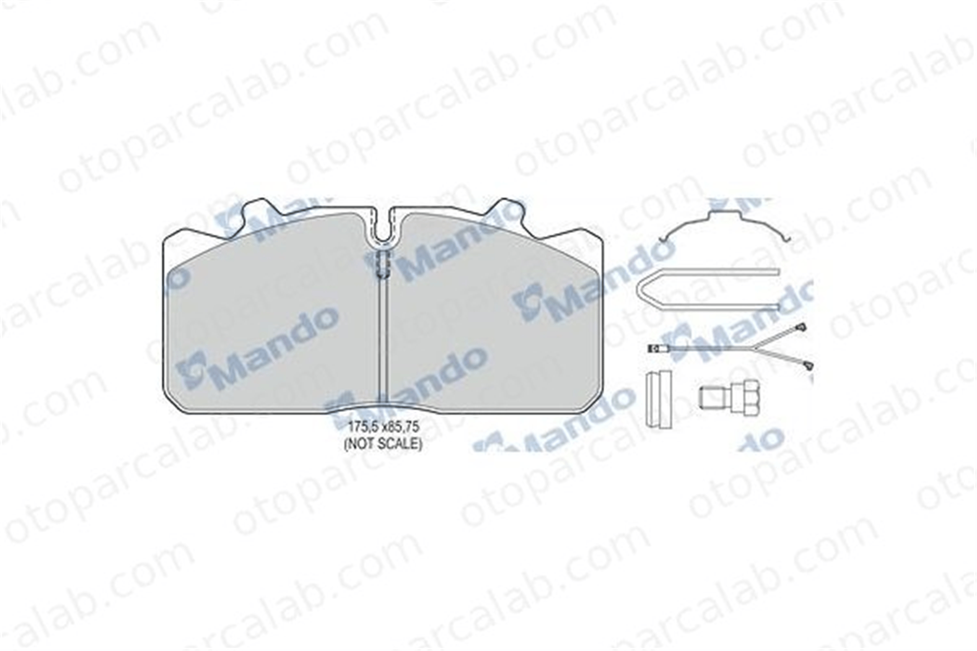 WEGER 10071BS-1 Fren Disk Balata Ön veya Arka MAN F90 MERCEDES-BENZ AROCS 377777421051 12999667