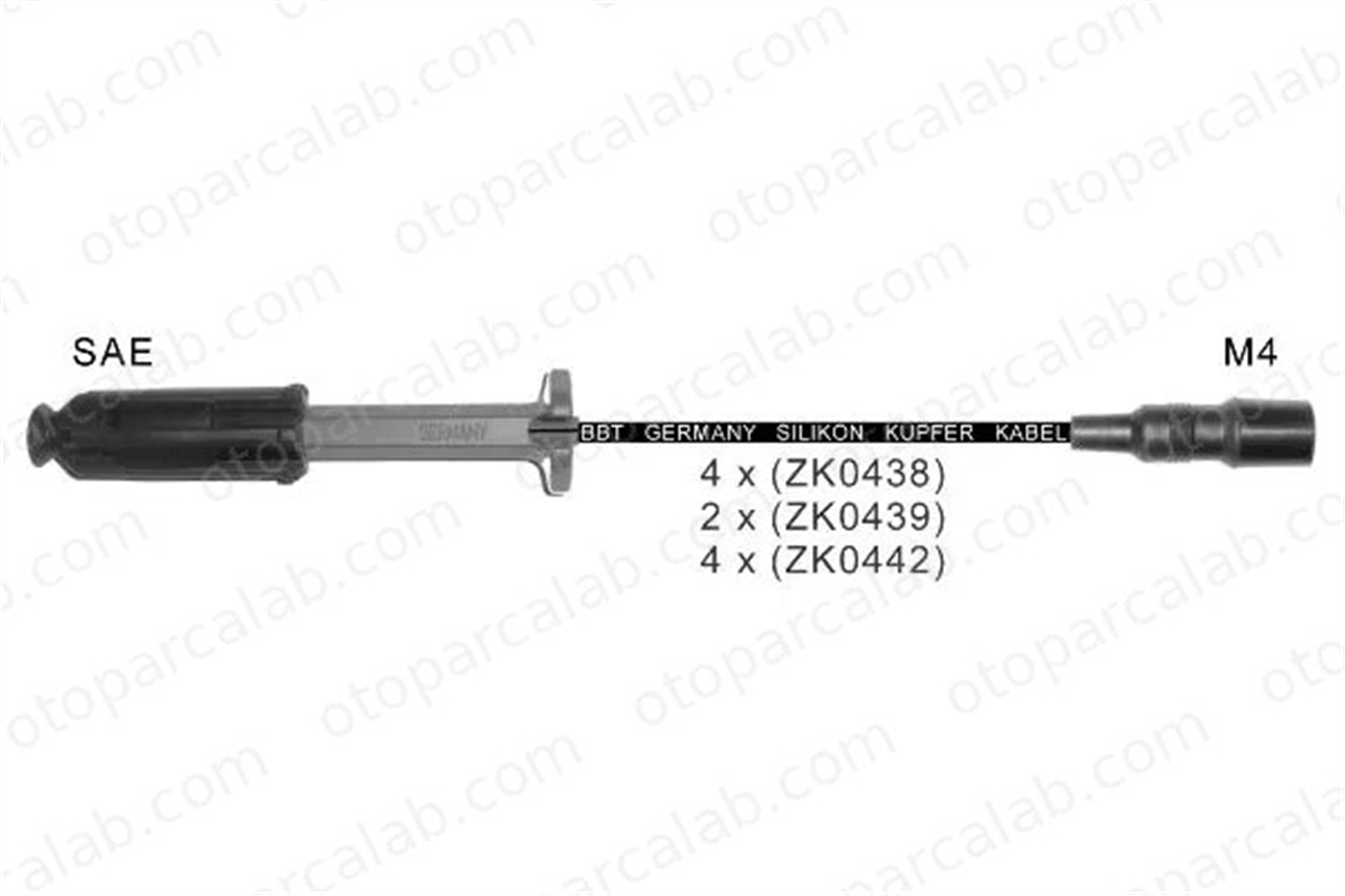 WENDERPARTS MA0300890988 Buji Kablosu MERCEDES-BENZ C-SERISI C-SERISI T-Model A1041501618 1041501618