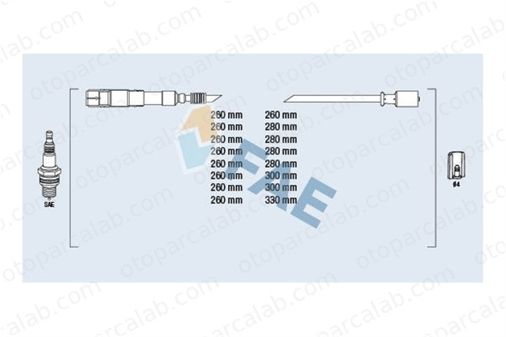 WENDERPARTS MA0300891488 Buji Kablosu MERCEDES-BENZ S-SERISI SL A1121500318 134779