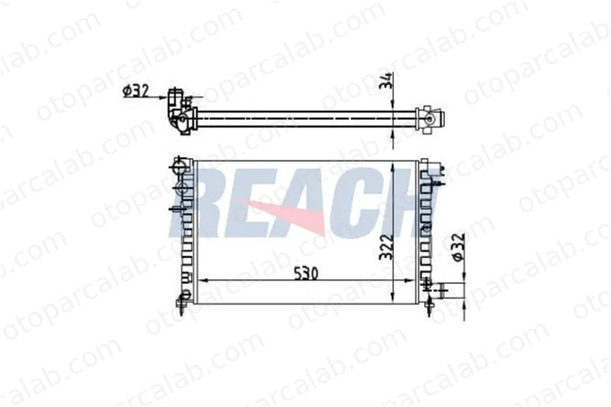 WISCO 1301.VT Su Radyatörü CITROËN SAXO SAXO Hatchback van 1301VT 1301VV