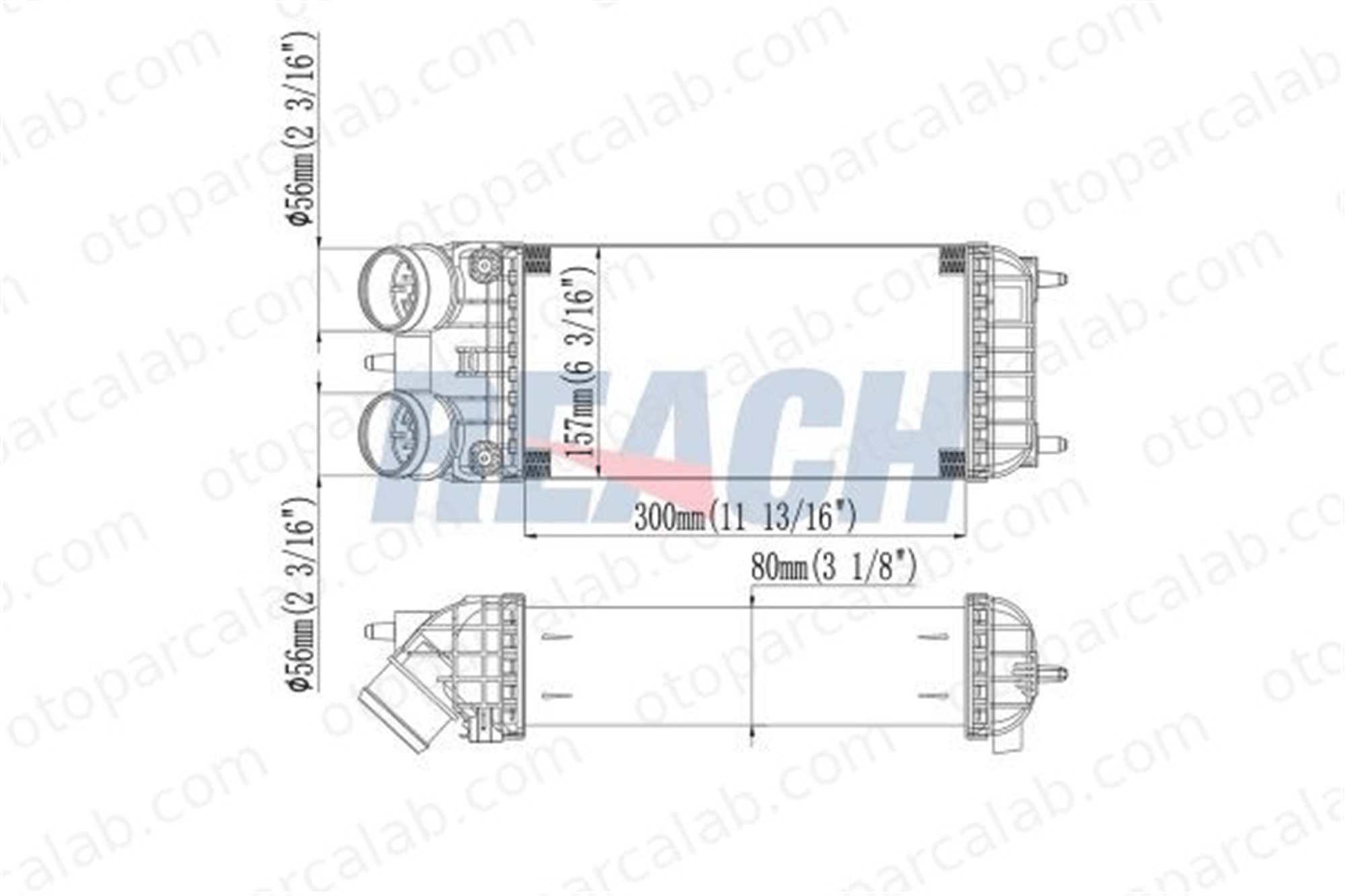 WISCO 1440.C0 Turbo Radyatörü PEUGEOT 207 207 SW 1440C0
