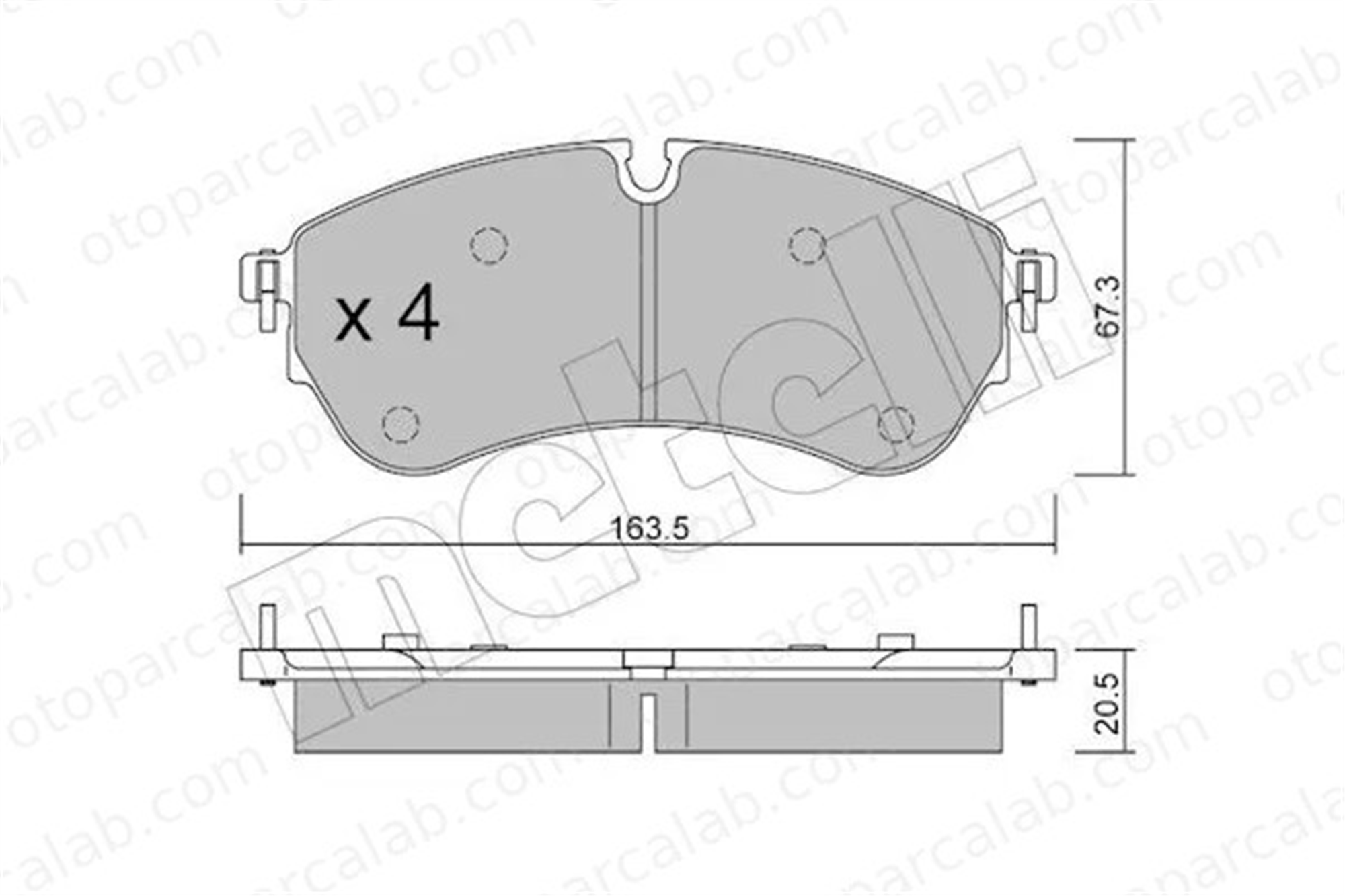 WONGA 27992 Fren Disk Balata Ön VW CRAFTER Panelvan/Van MAN TGE Panelvan/Van 2N0698151 60375A