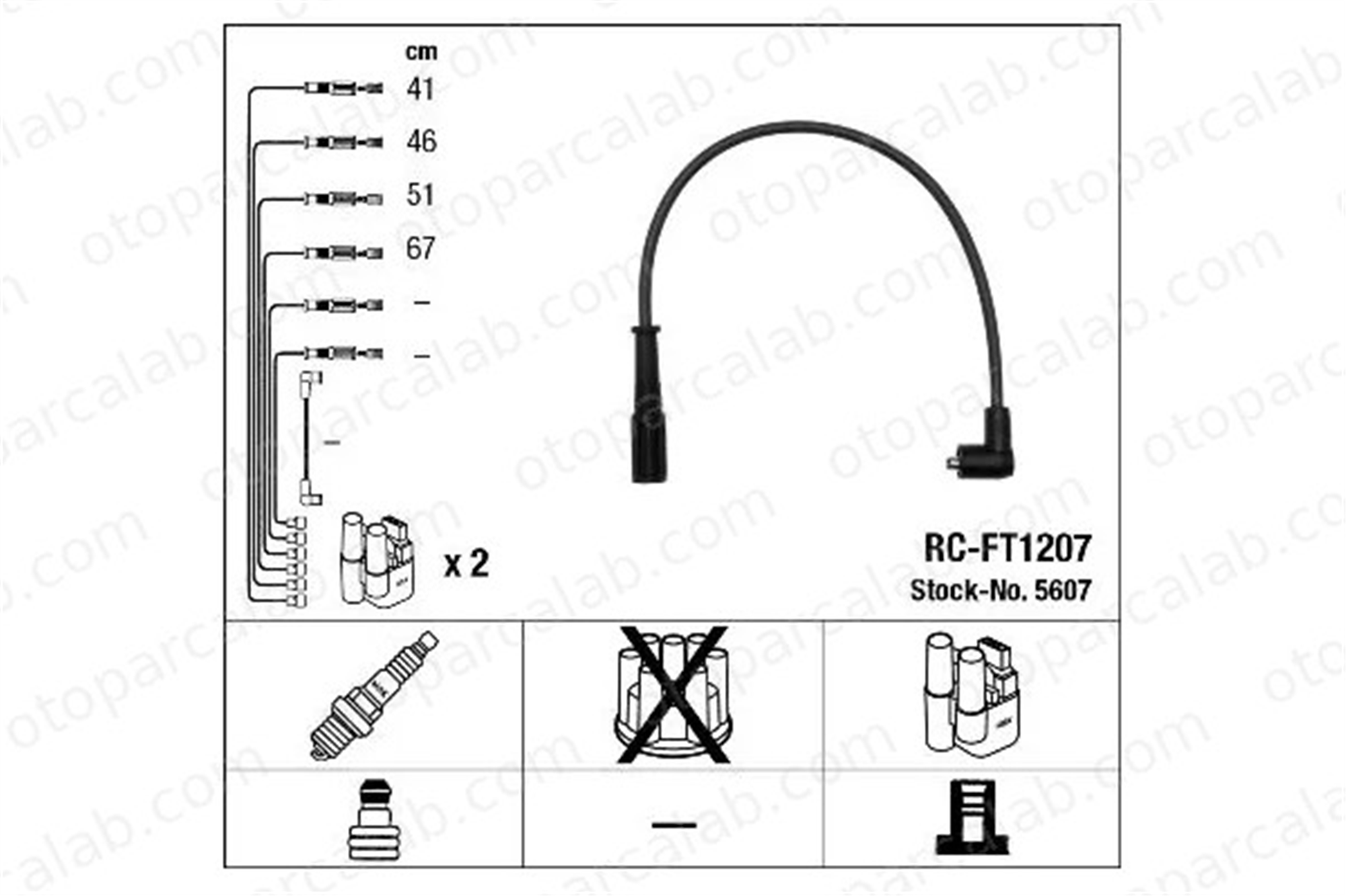 WORG F-7314 Buji Kablosu FIAT SIENA 46427497